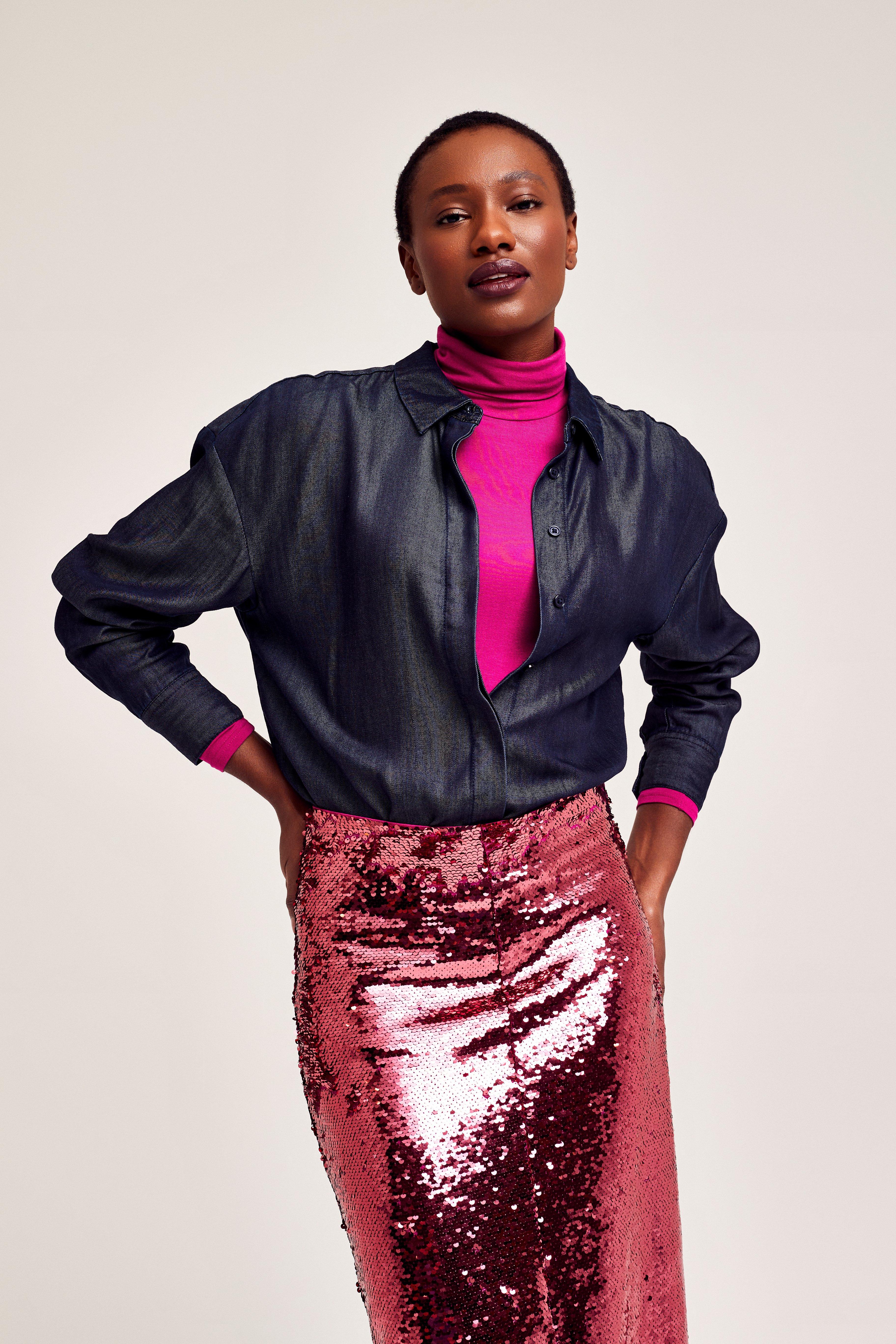 CKS Dames - RUTTENS - blouse short sleeves - dark blue