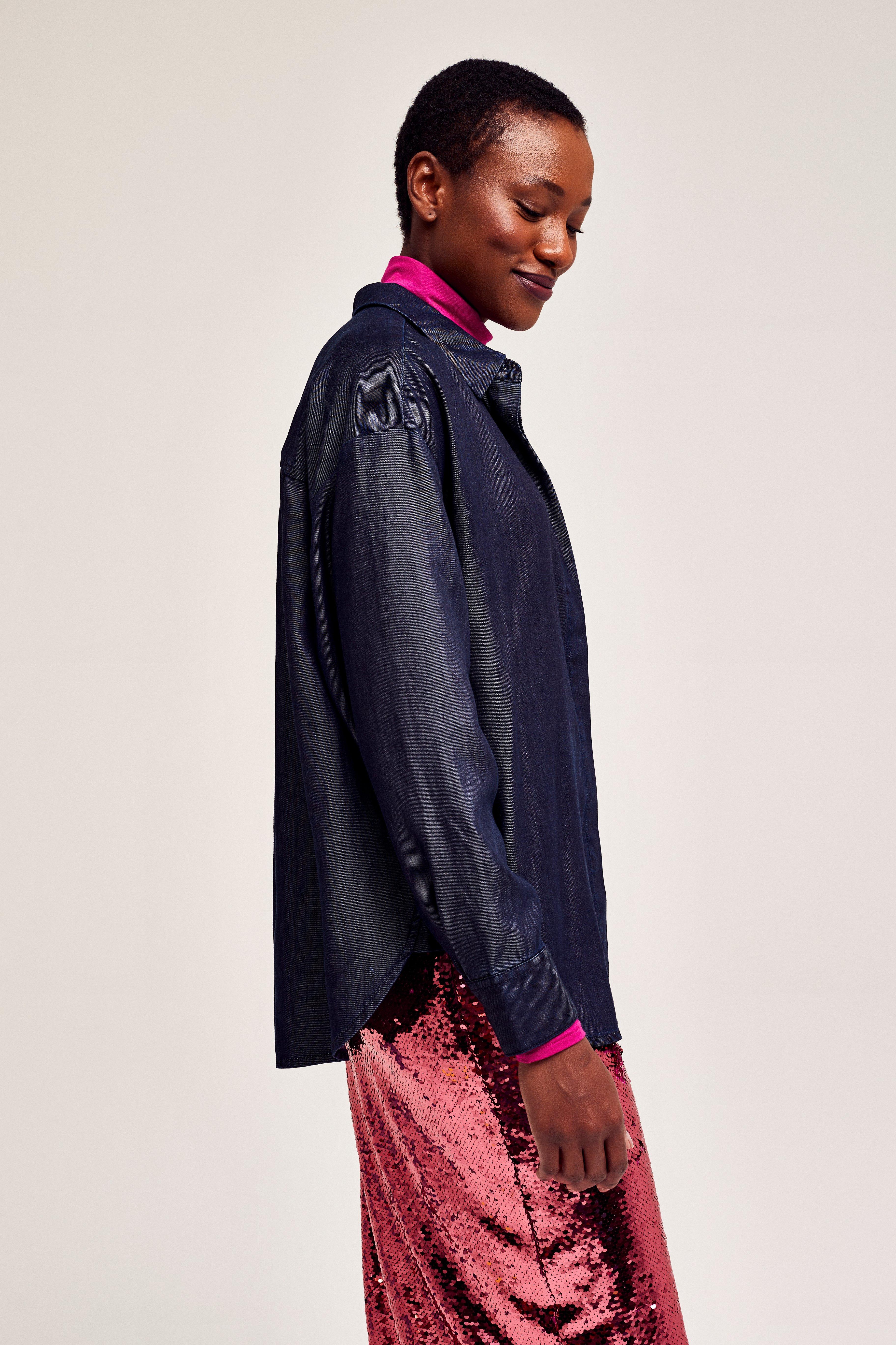 CKS Dames - RUTTENS - blouse short sleeves - dark blue