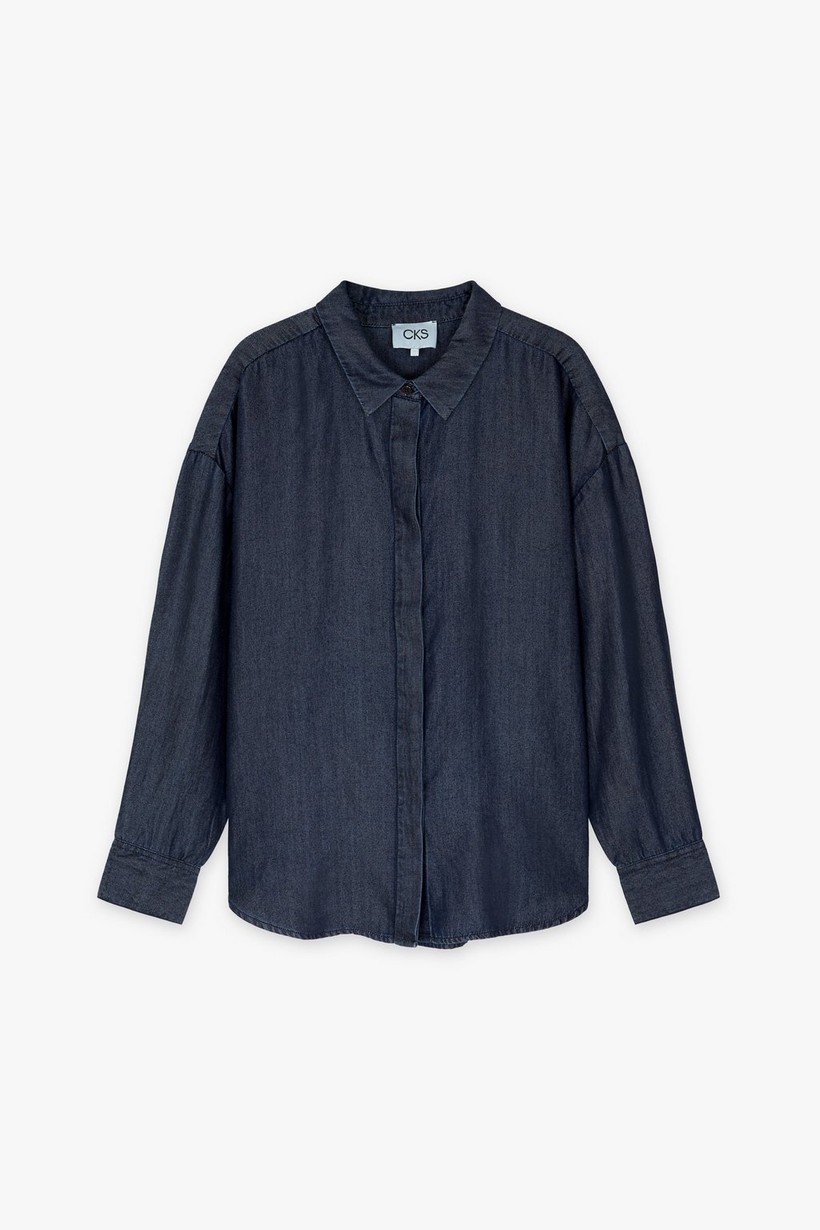 CKS Dames - RUTTENS - blouse short sleeves - dark blue