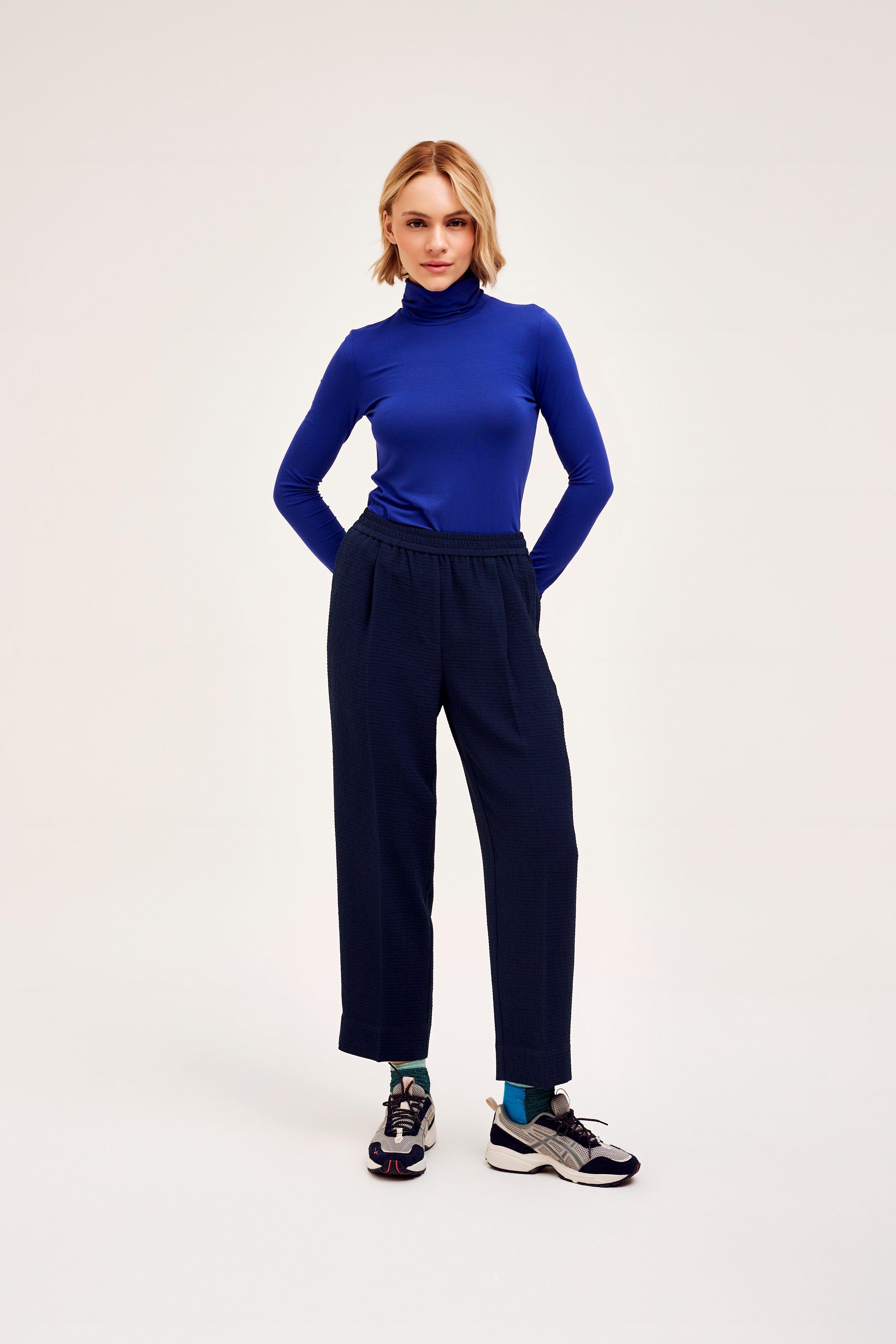 CKS Dames - SAGES - pantalon long - bleu foncé