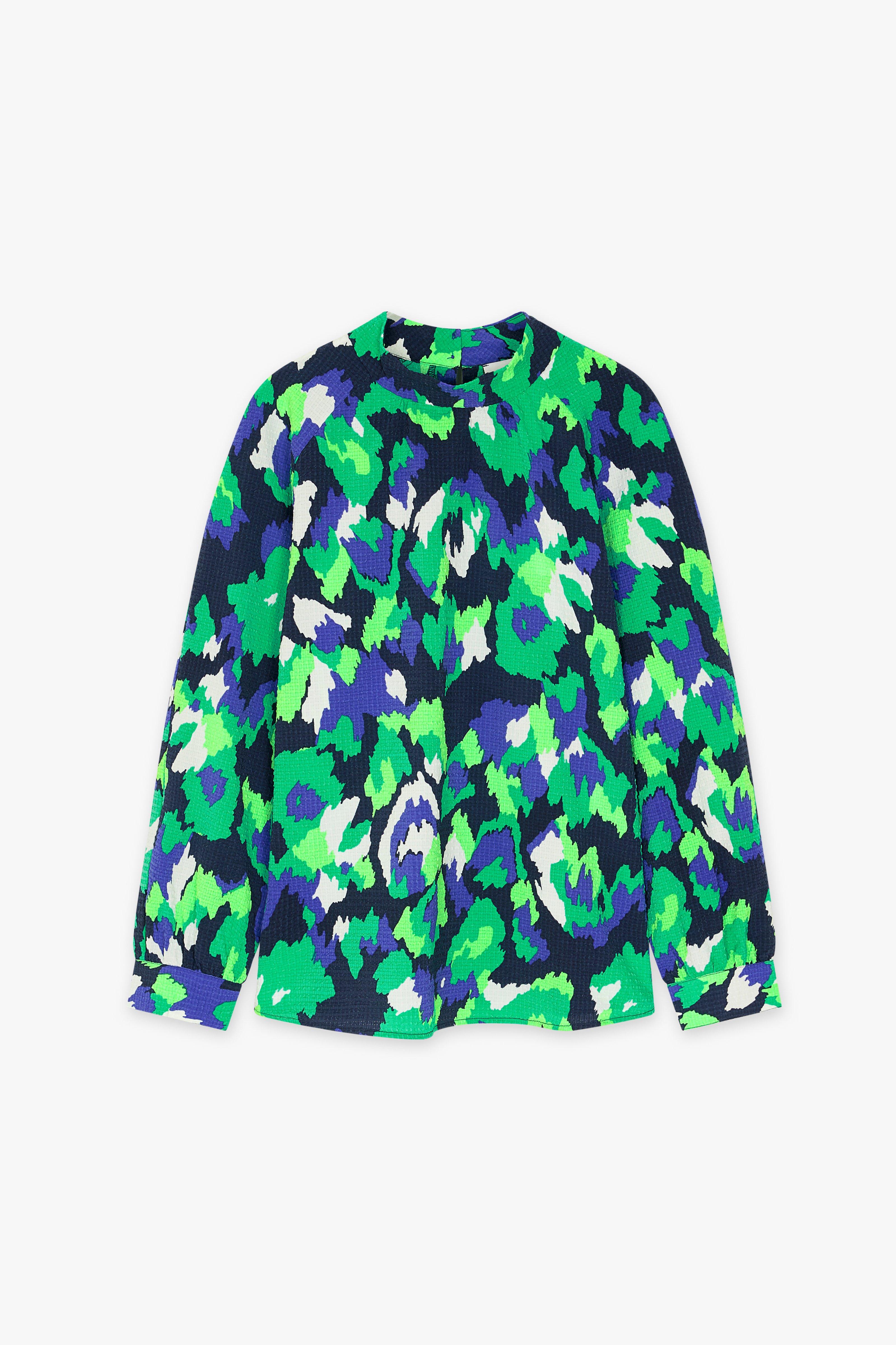 CKS Dames - SHAY - blouse korte mouwen - blauw
