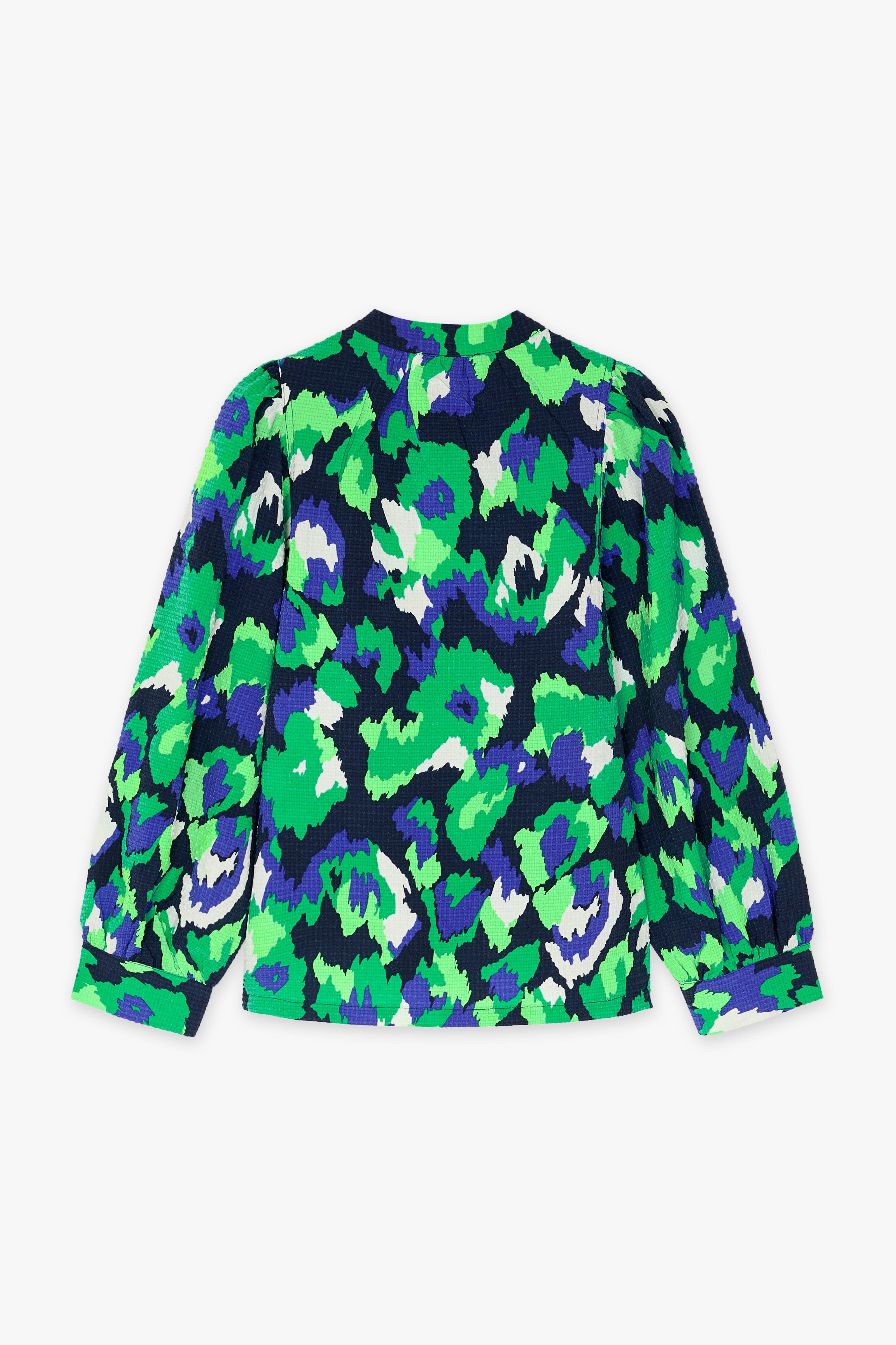 CKS Dames - ROSALINE - Bluse Kurze Ärmel - Blau