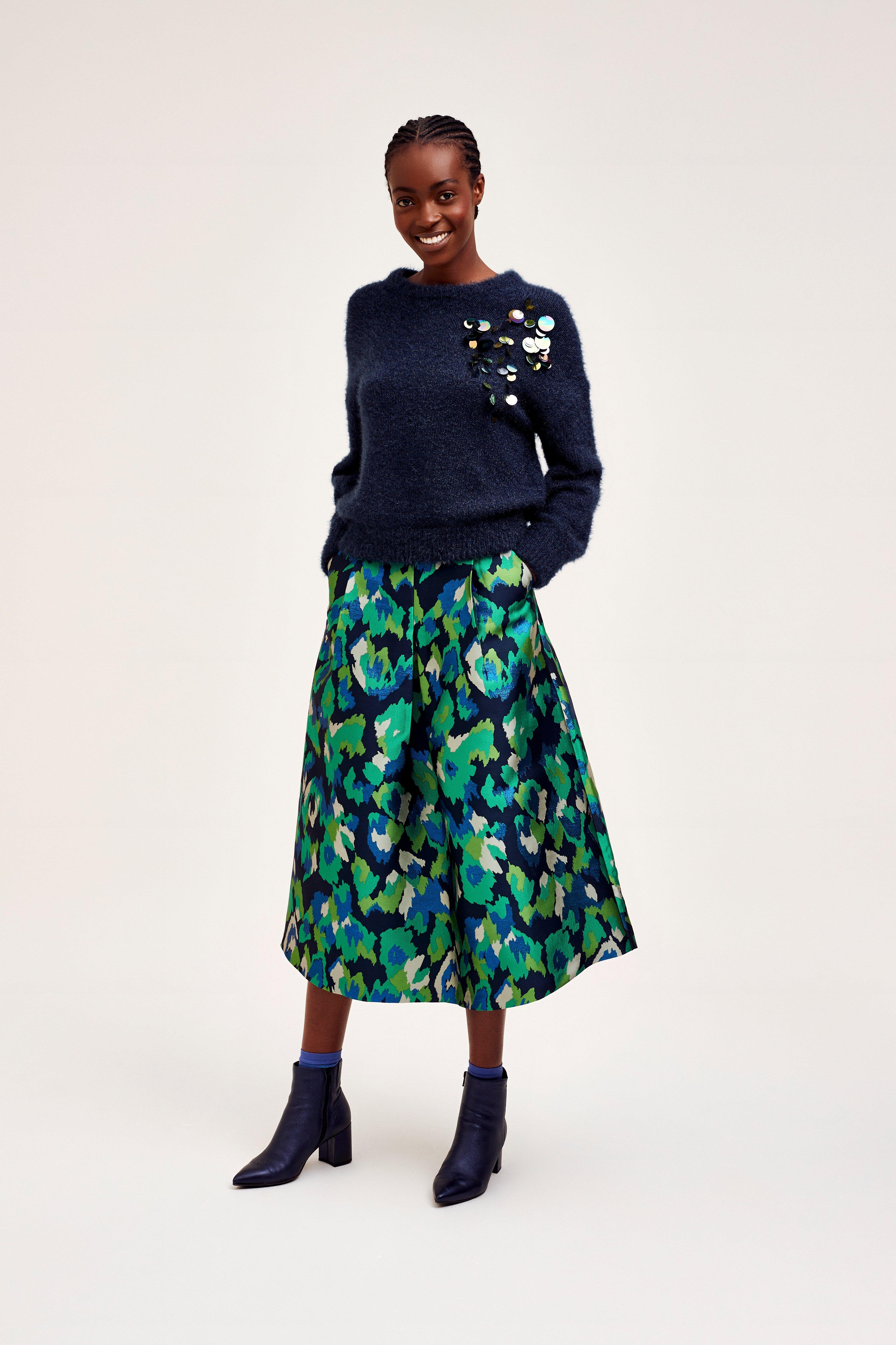 CKS Dames - SKAMILLA - midi skirt - blue