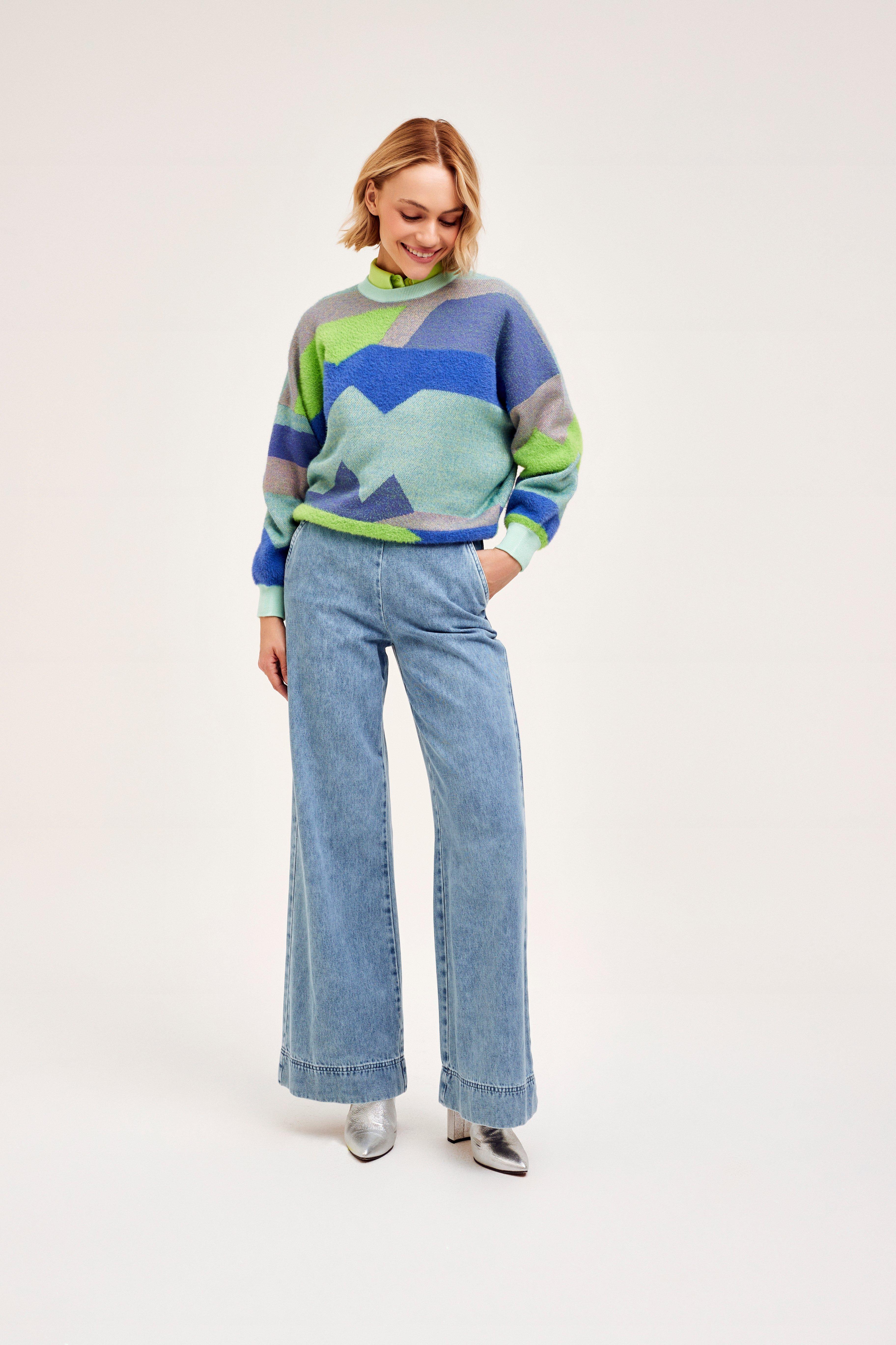 CKS Dames - PRESENT - Pullover - Blau