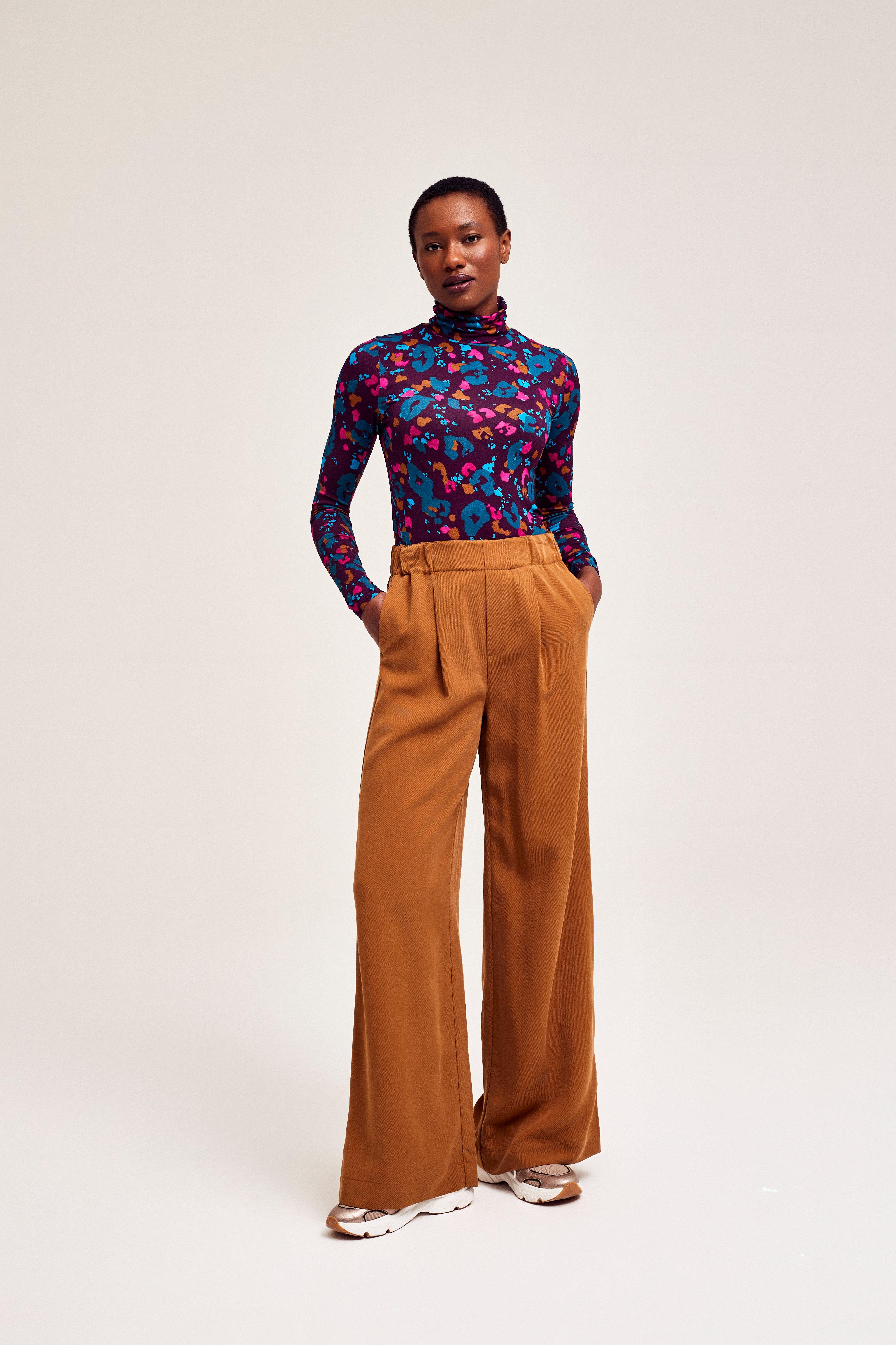 CKS Dames - LAUSANNE - long trouser - bright brown