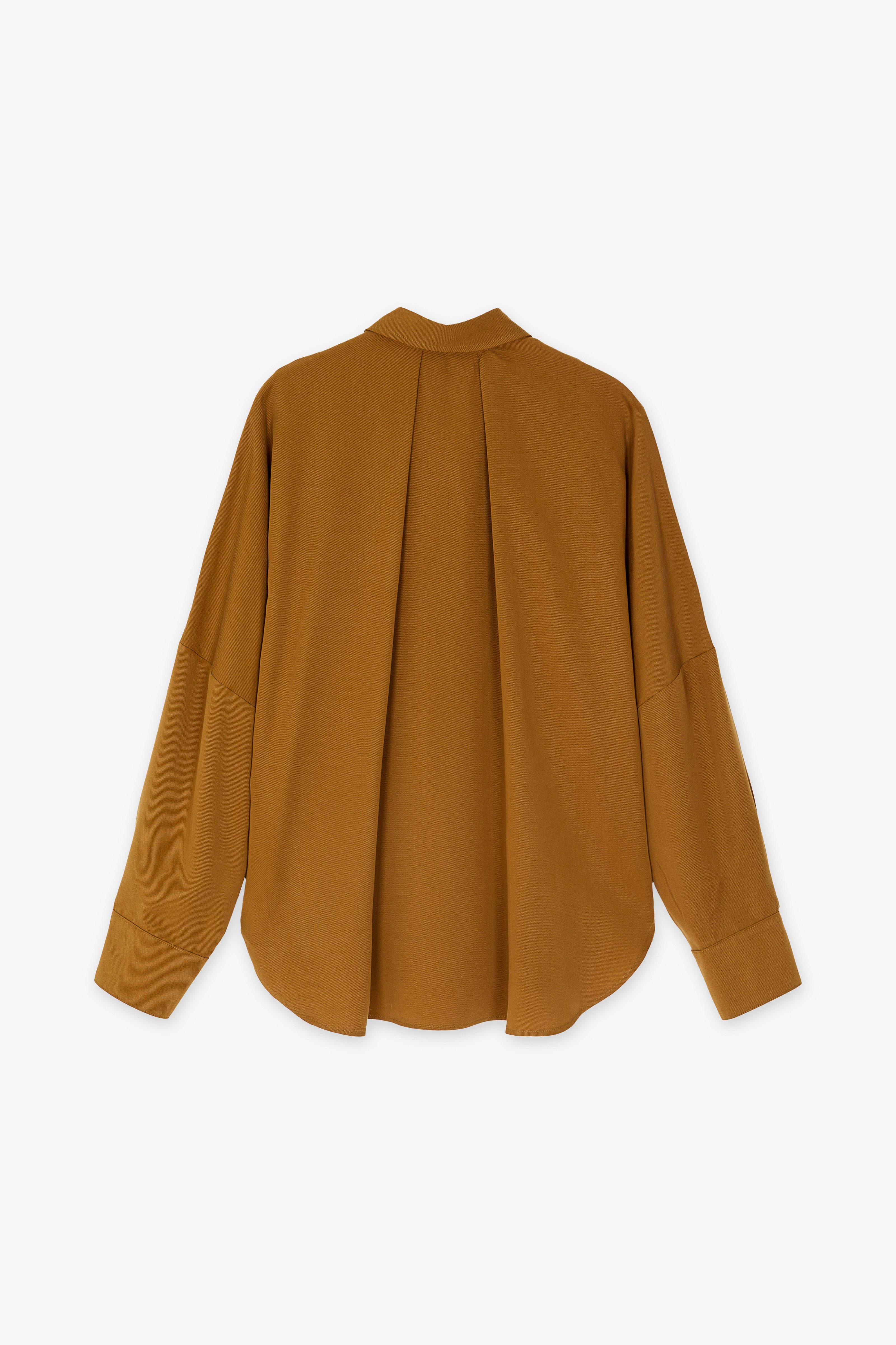 CKS Dames - WAZNA - blouse lange mouwen - lichtbruin