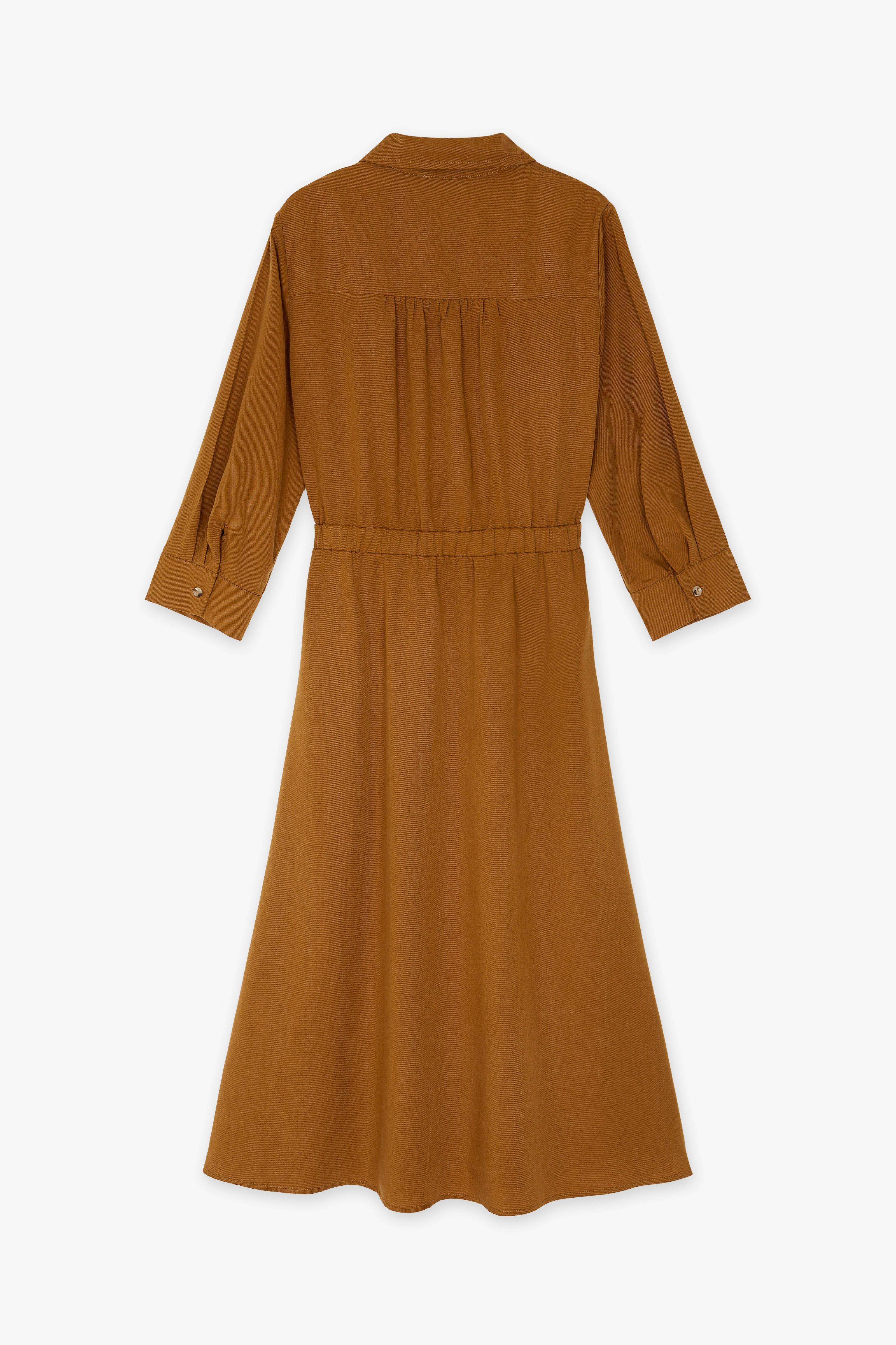 CKS Dames - DESTINY - Midi-Kleid - Hellbraun