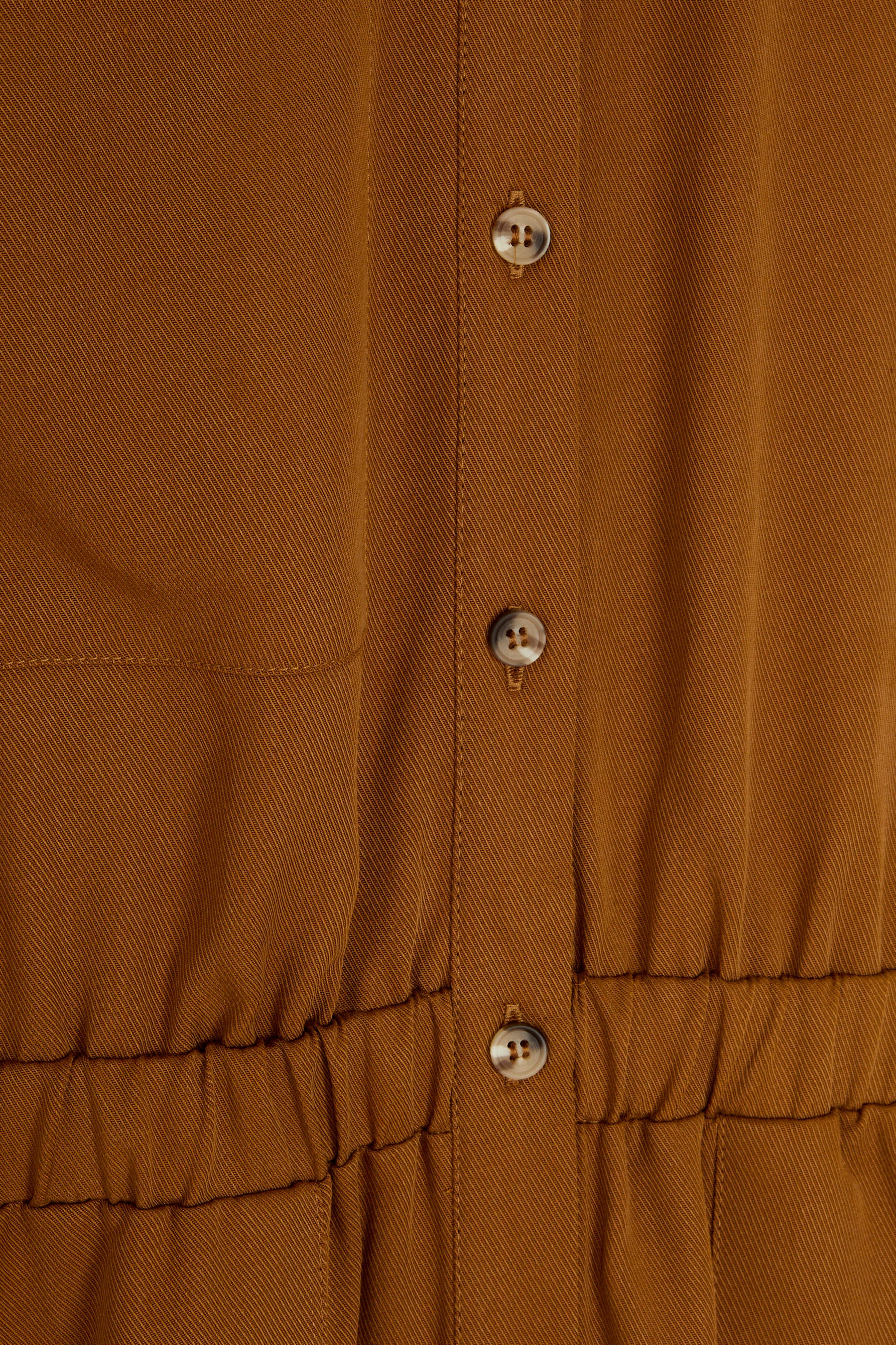 CKS Dames - DESTINY - midi jurk - lichtbruin