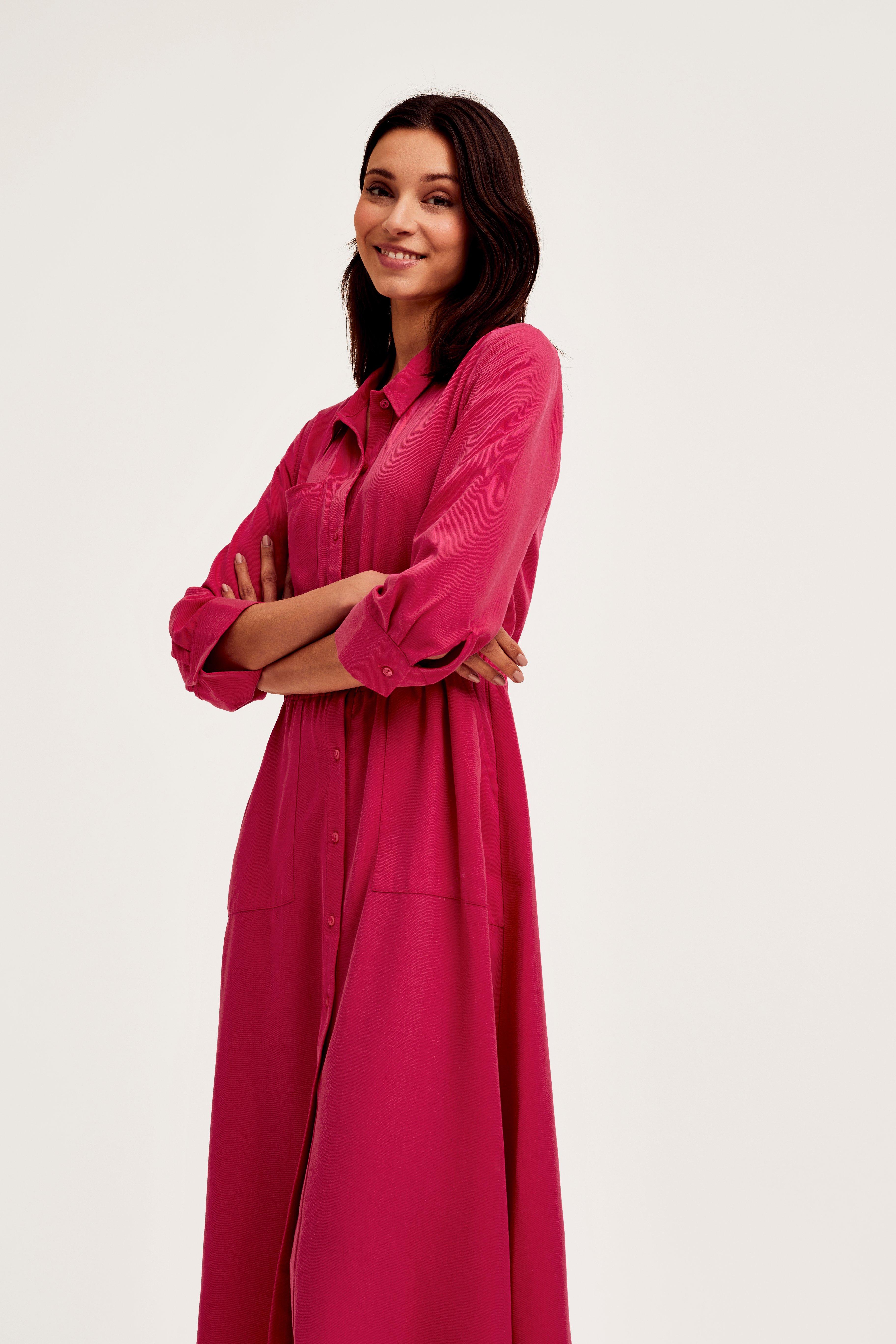 CKS Dames - DESTINY - Midi-Kleid - Hellrosa