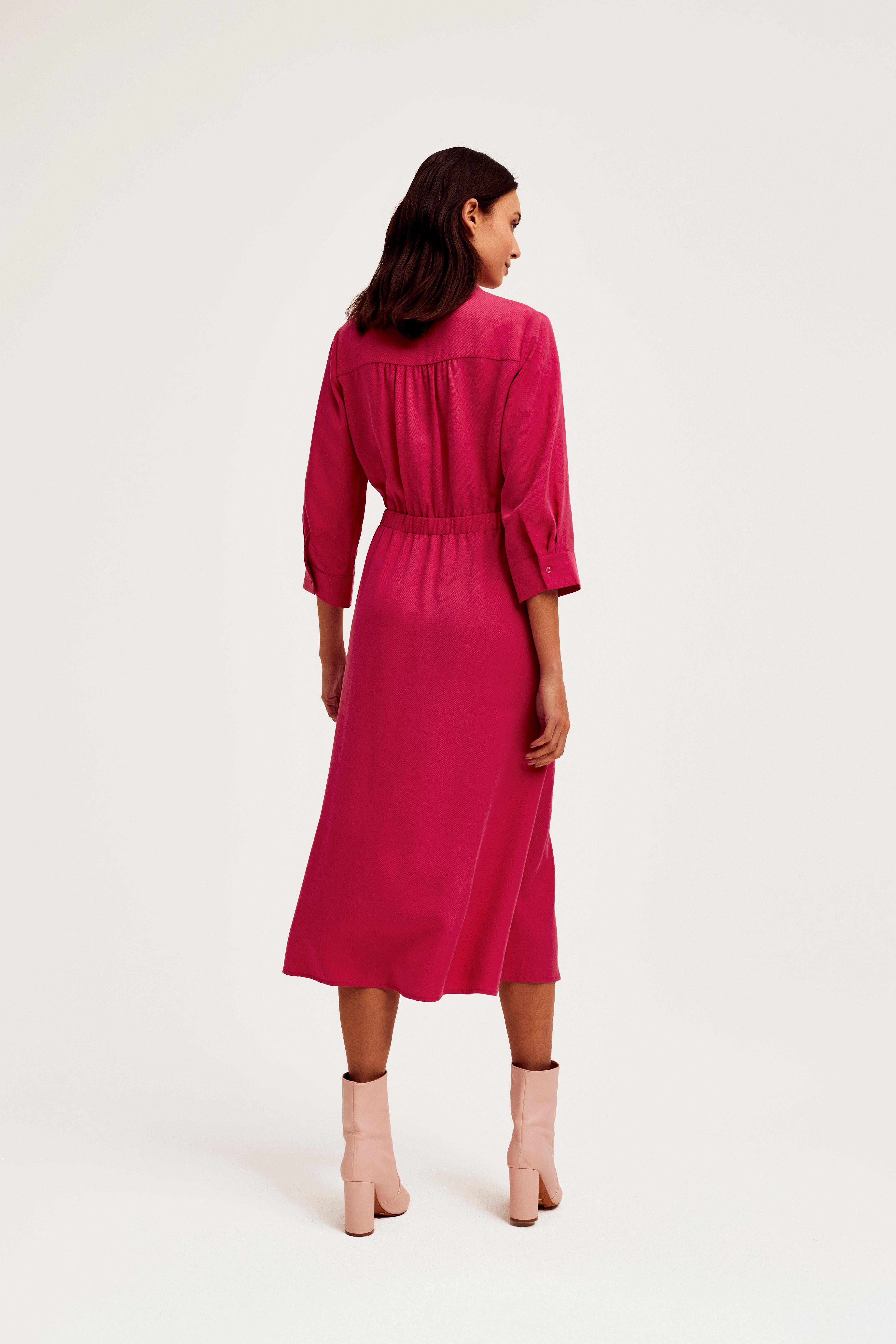 CKS Dames - DESTINY - Midi-Kleid - Hellrosa