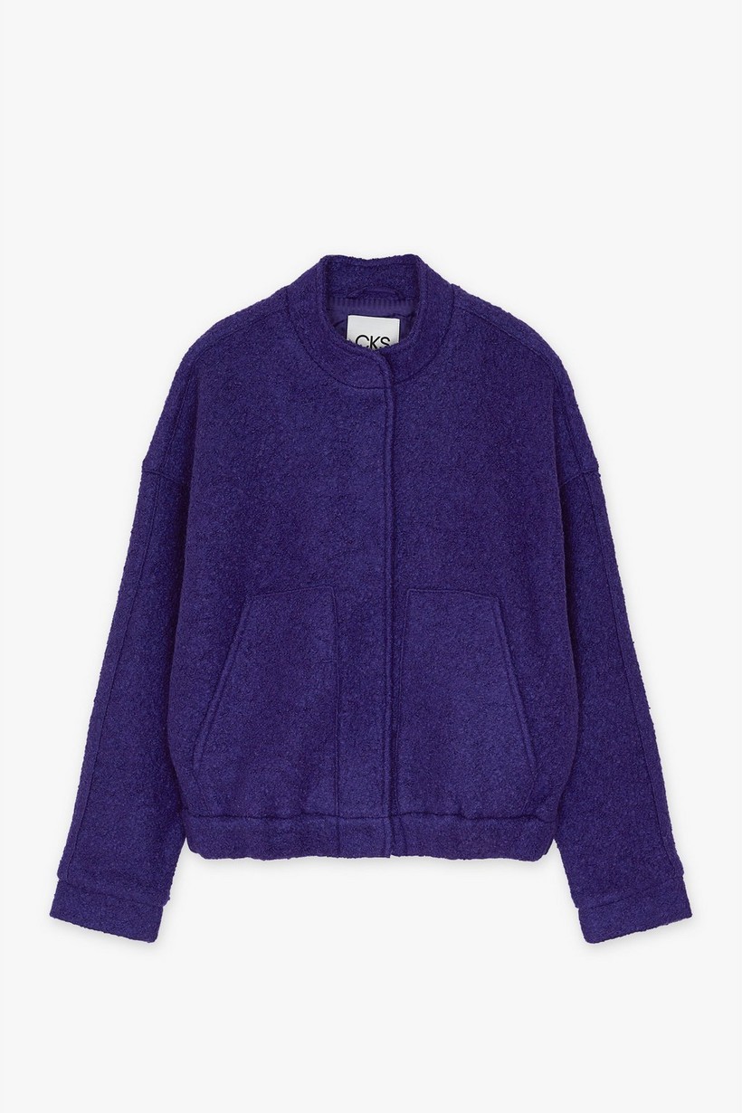 CKS Dames - CREME - short coat - purple
