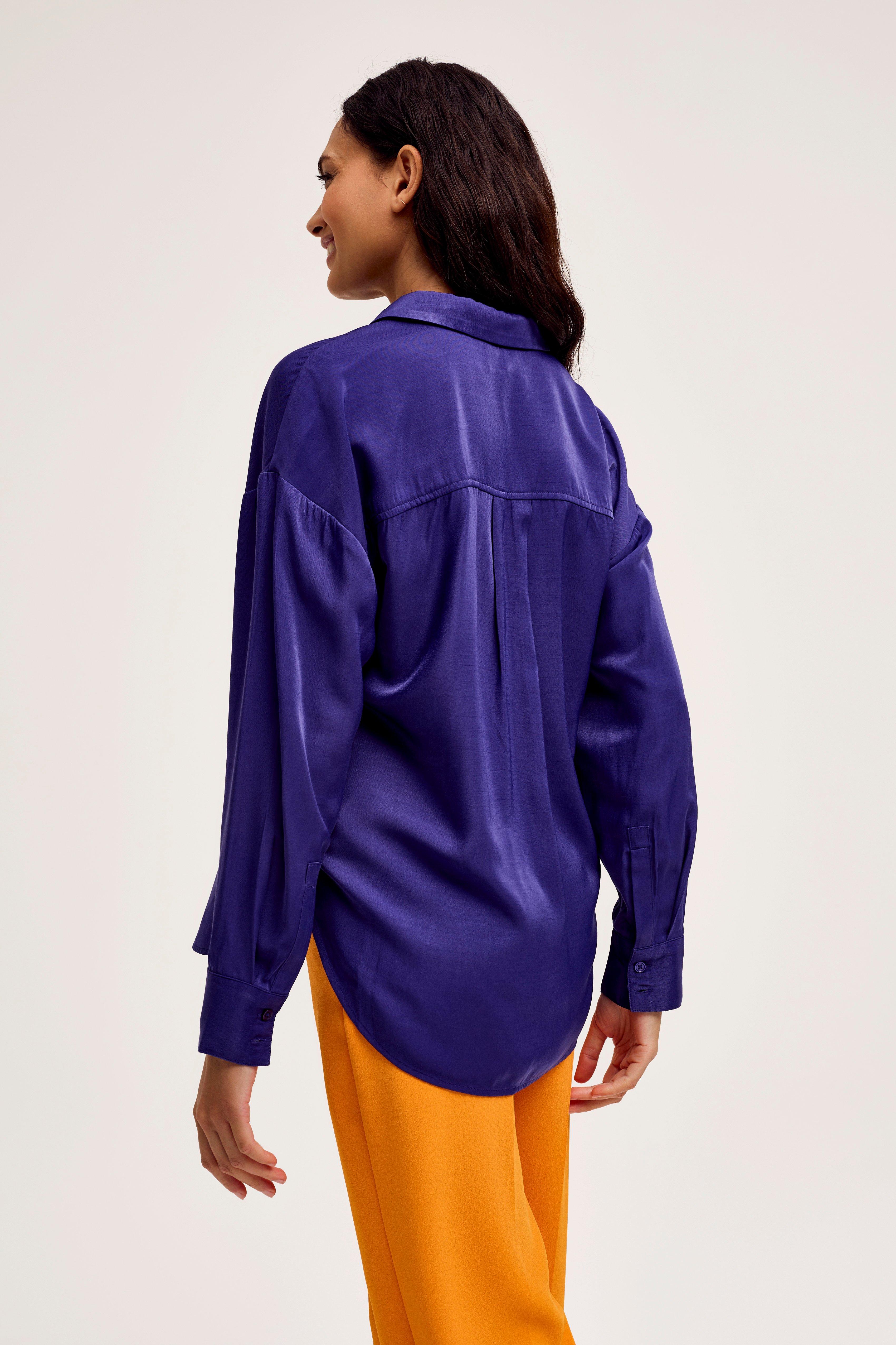 CKS Dames - RUTTENS - blouse korte mouwen - paars