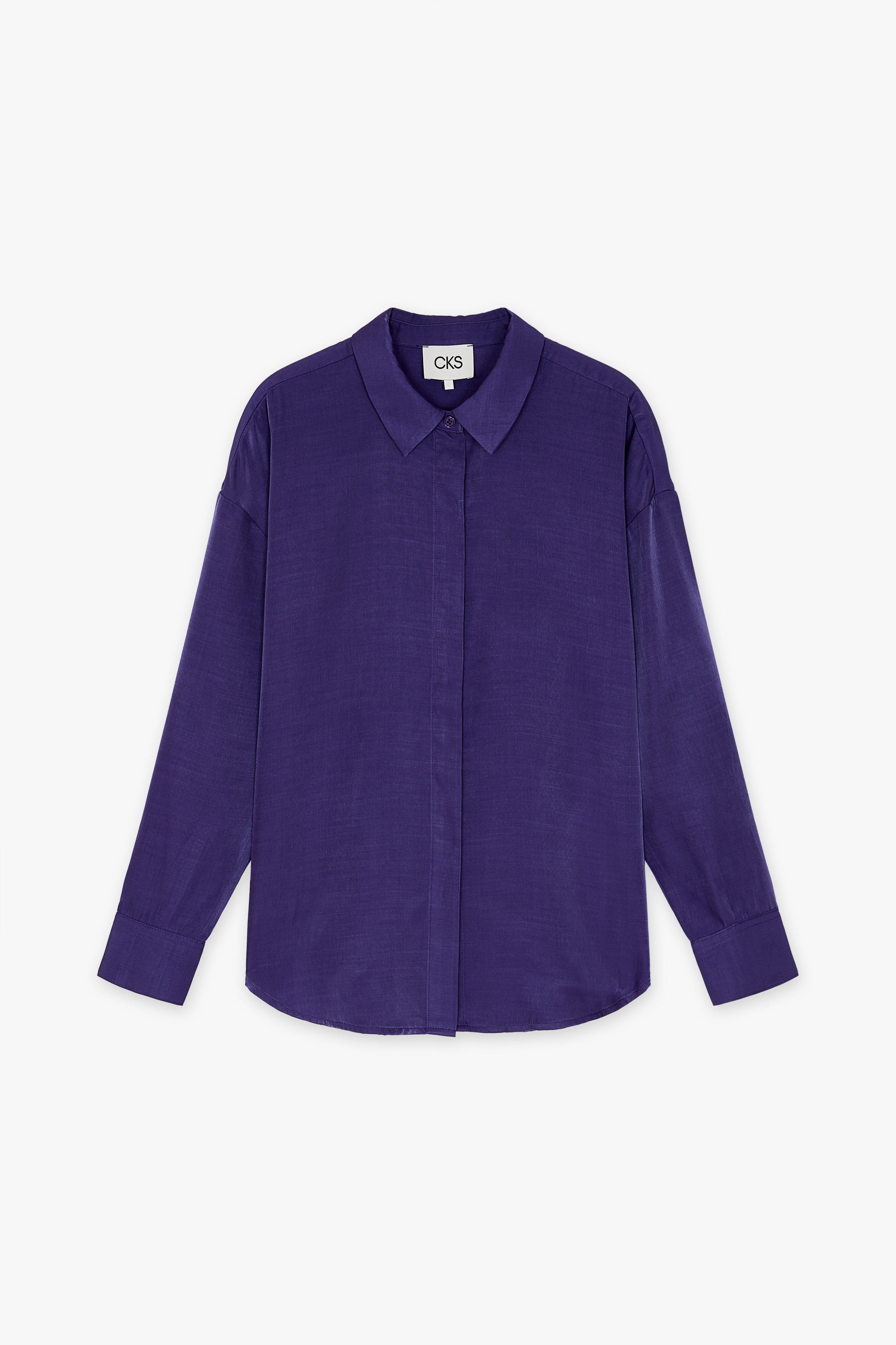 CKS Dames - RUTTENS - Bluse Kurze Ärmel - Violett