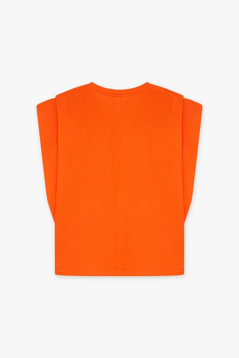 CKS Dames - PAMINA - t-shirt korte mouwen - intens oranje