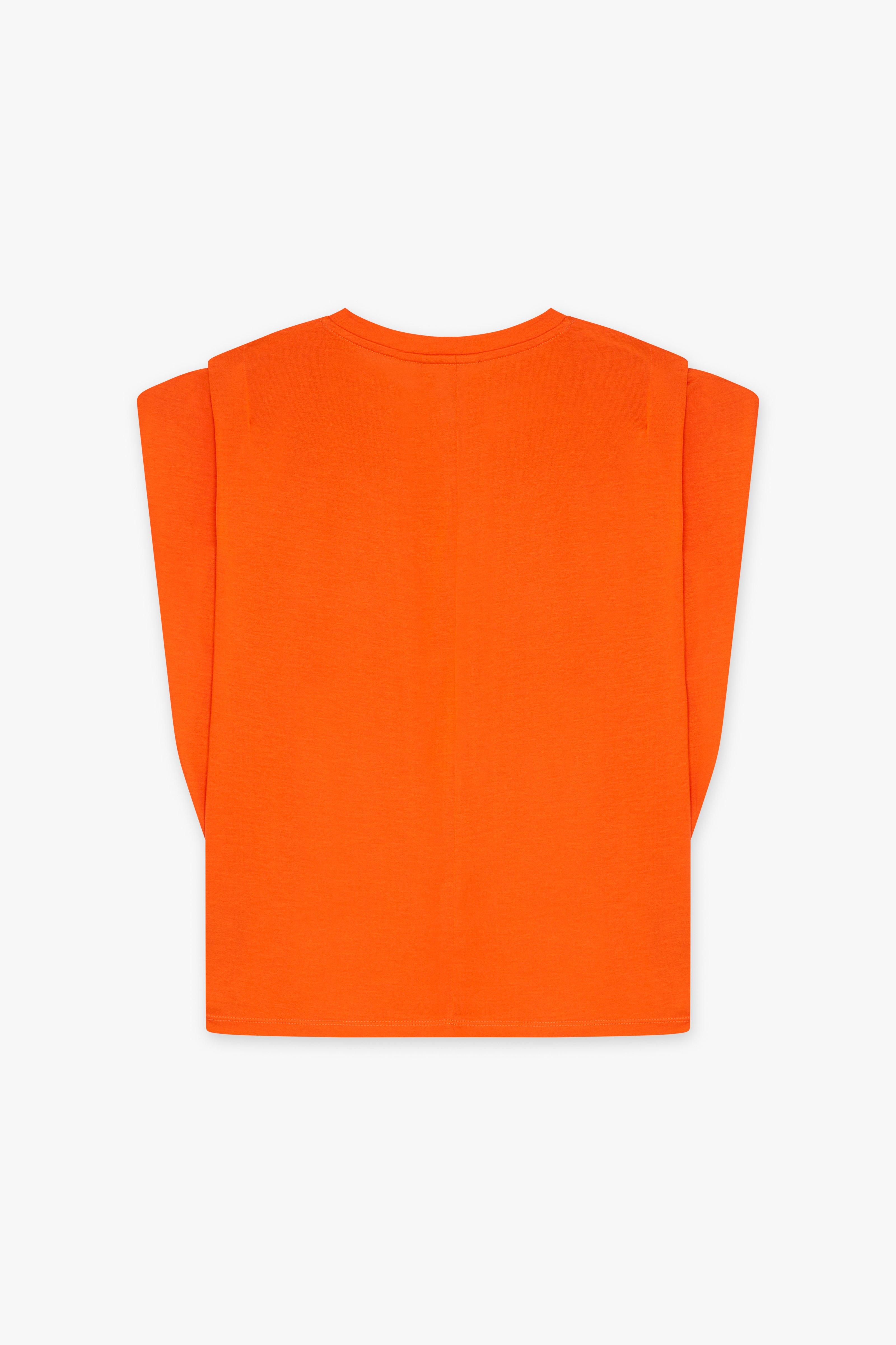 CKS Dames - PAMINA - t-shirt short sleeves - bright orange