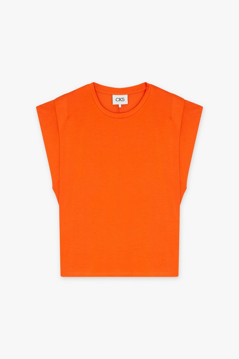 CKS Dames - PAMINA - t-shirt à manches courtes - orange vif