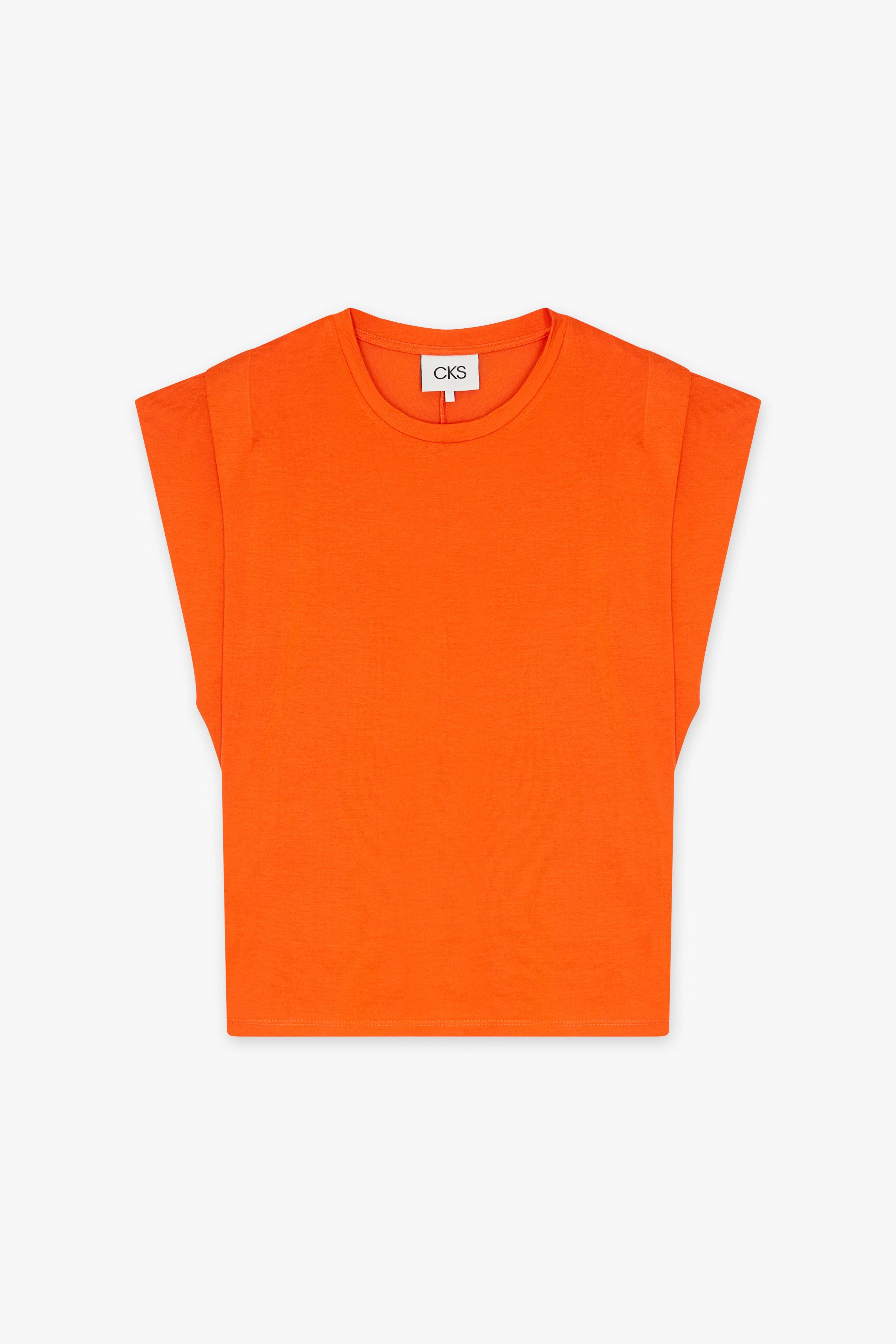 CKS Dames - PAMINA - t-shirt à manches courtes - orange vif