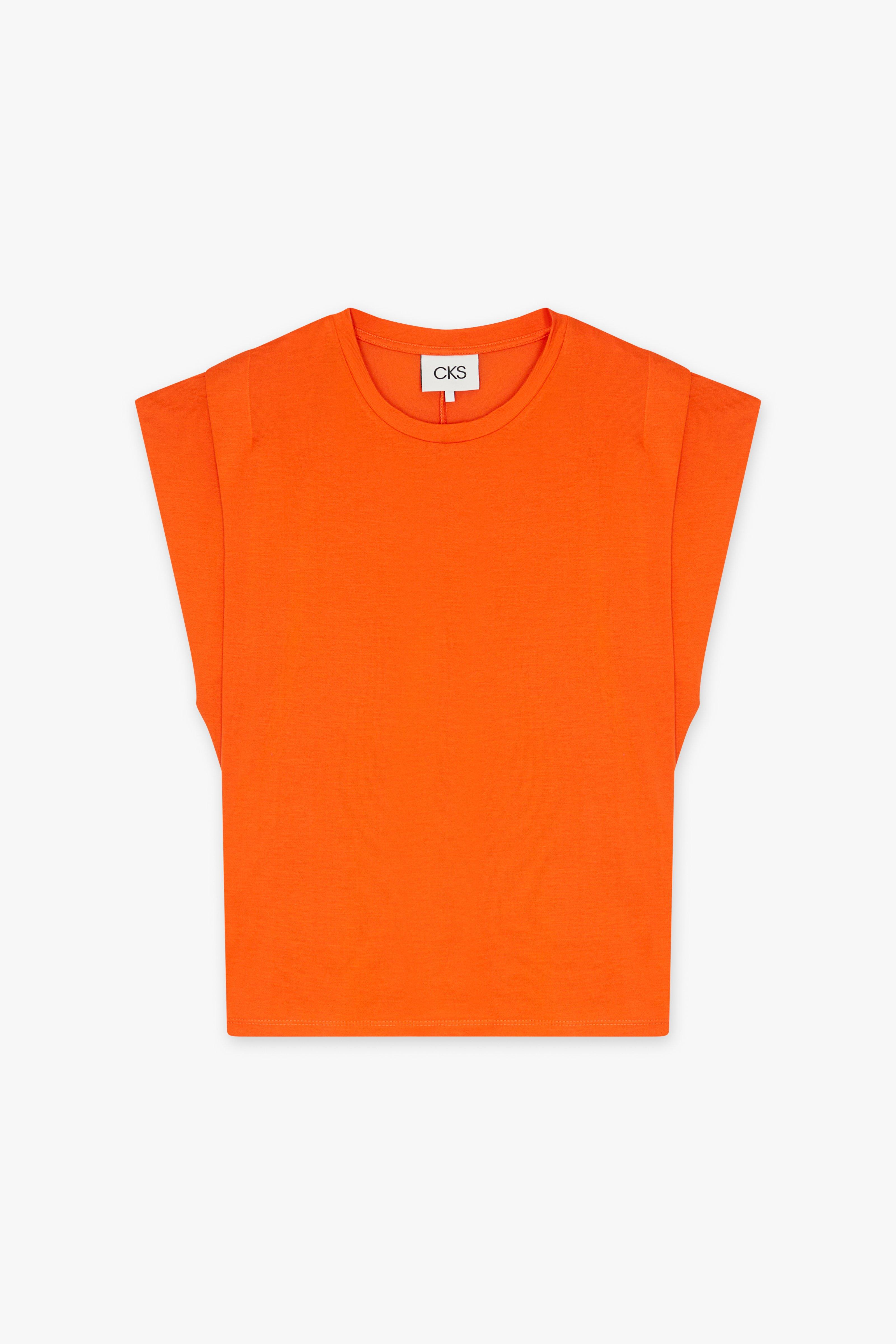 CKS Dames - PAMINA - t-shirt short sleeves - bright orange