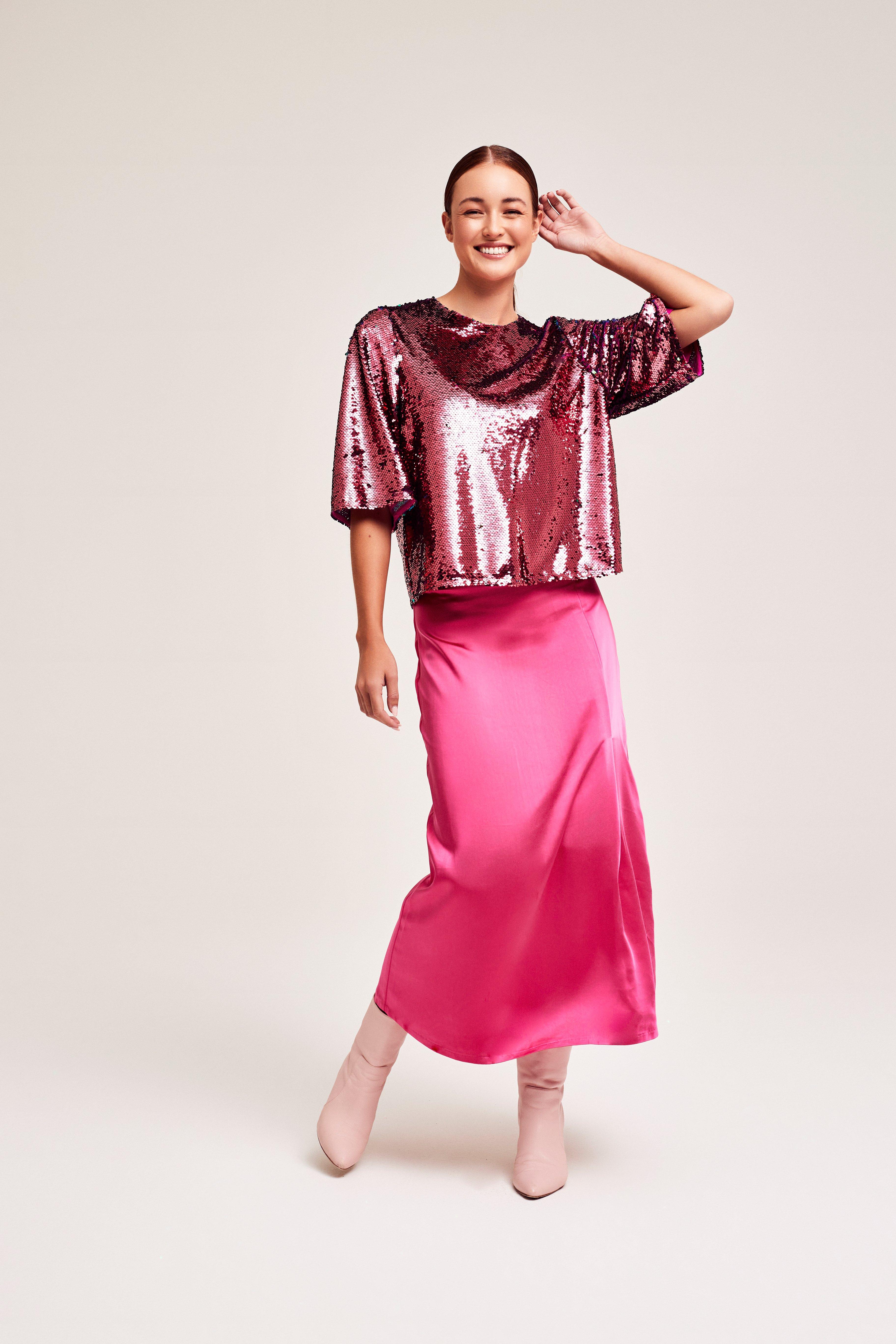 CKS Dames - SKIN - long skirt - pink