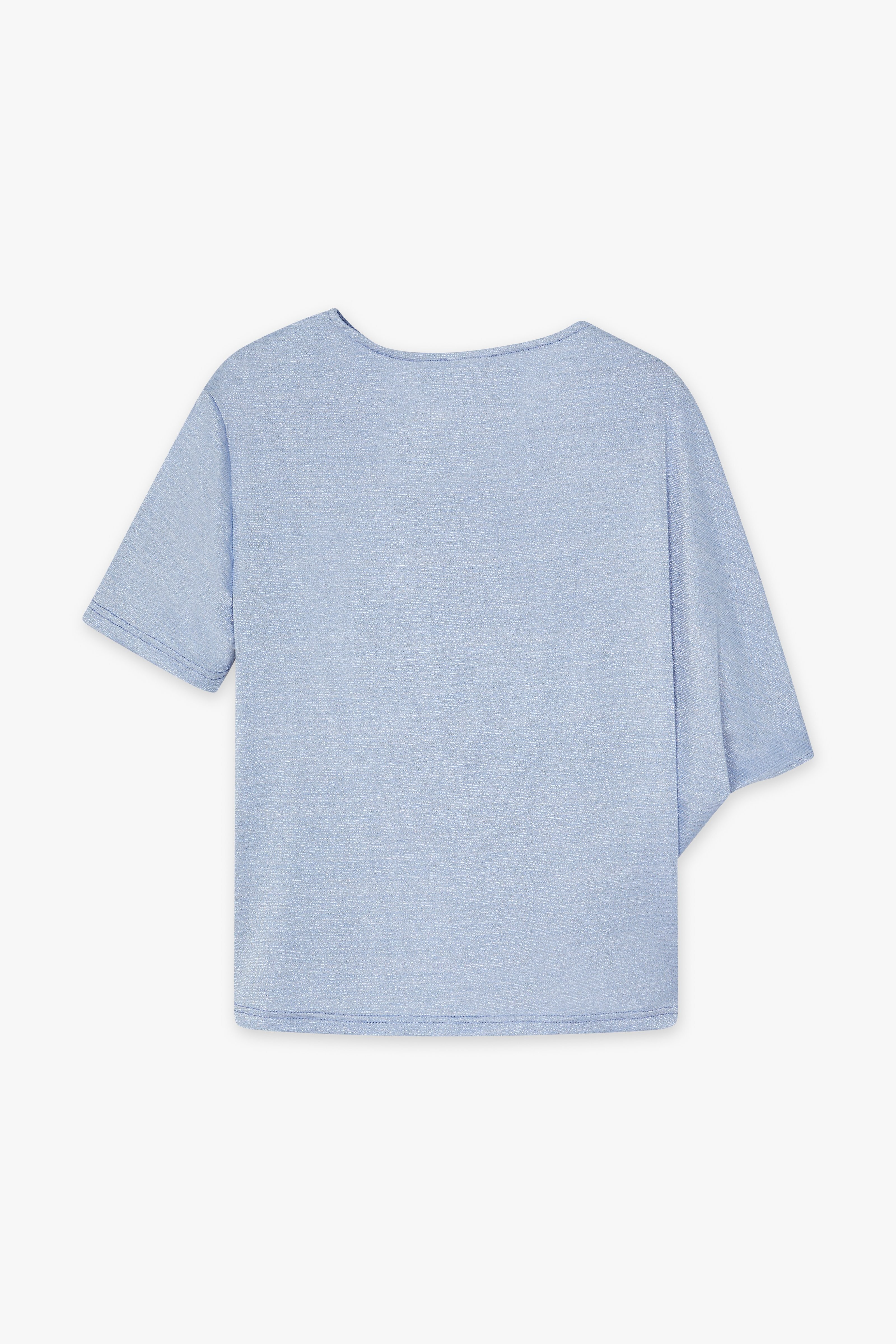 CKS Dames - INSTA - t-shirt korte mouwen - blauw
