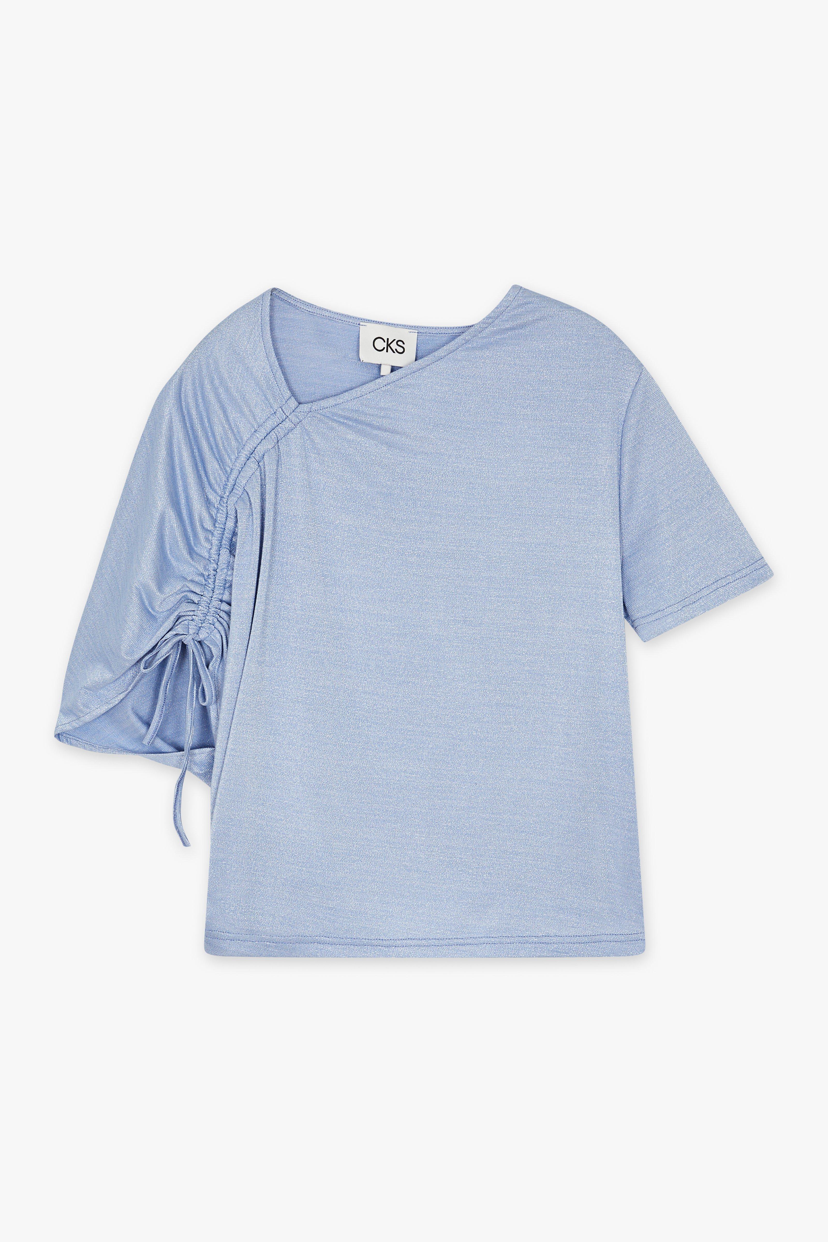 CKS Dames - INSTA - t-shirt korte mouwen - blauw