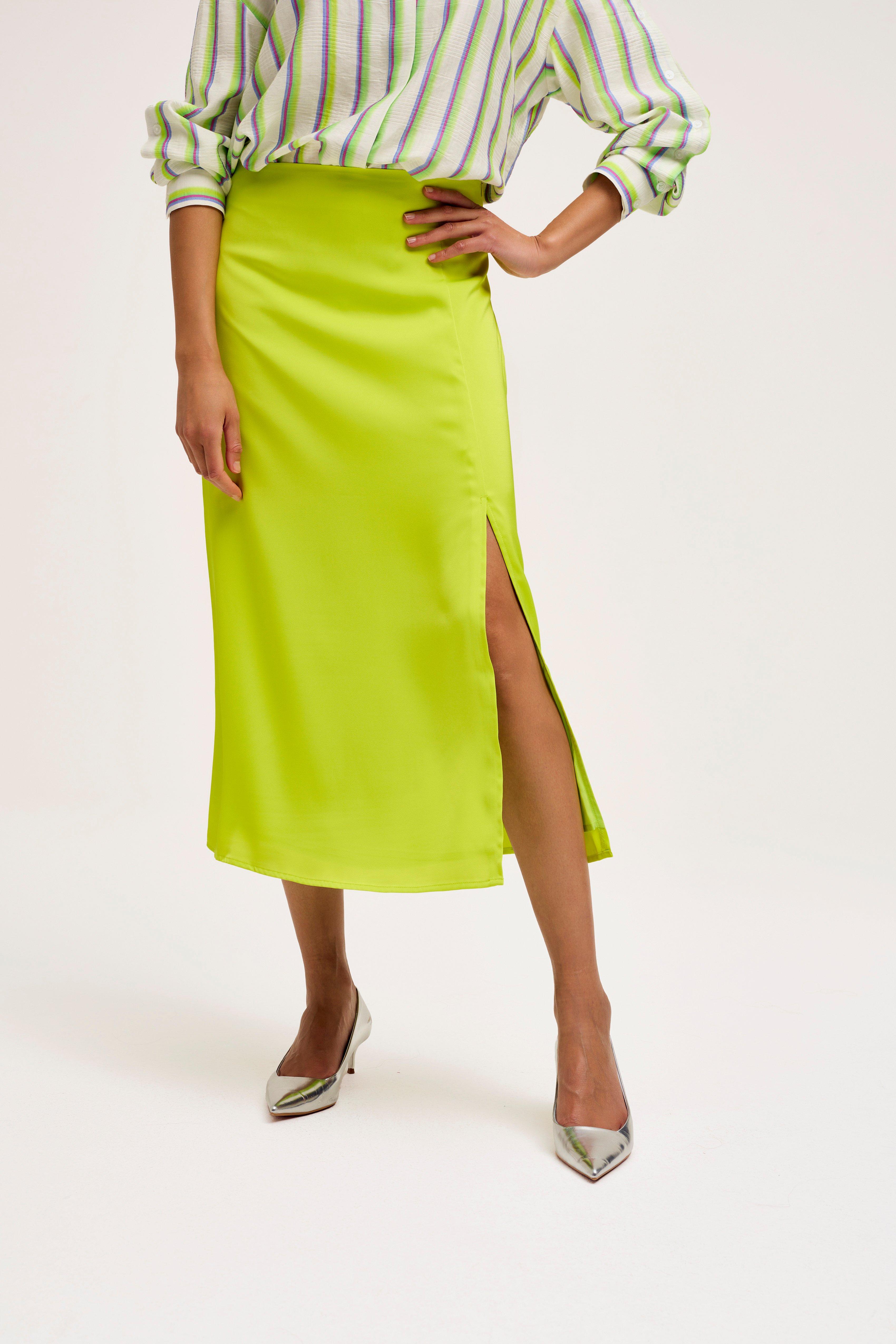CKS Dames - SKINS - midi skirt - bright yellow