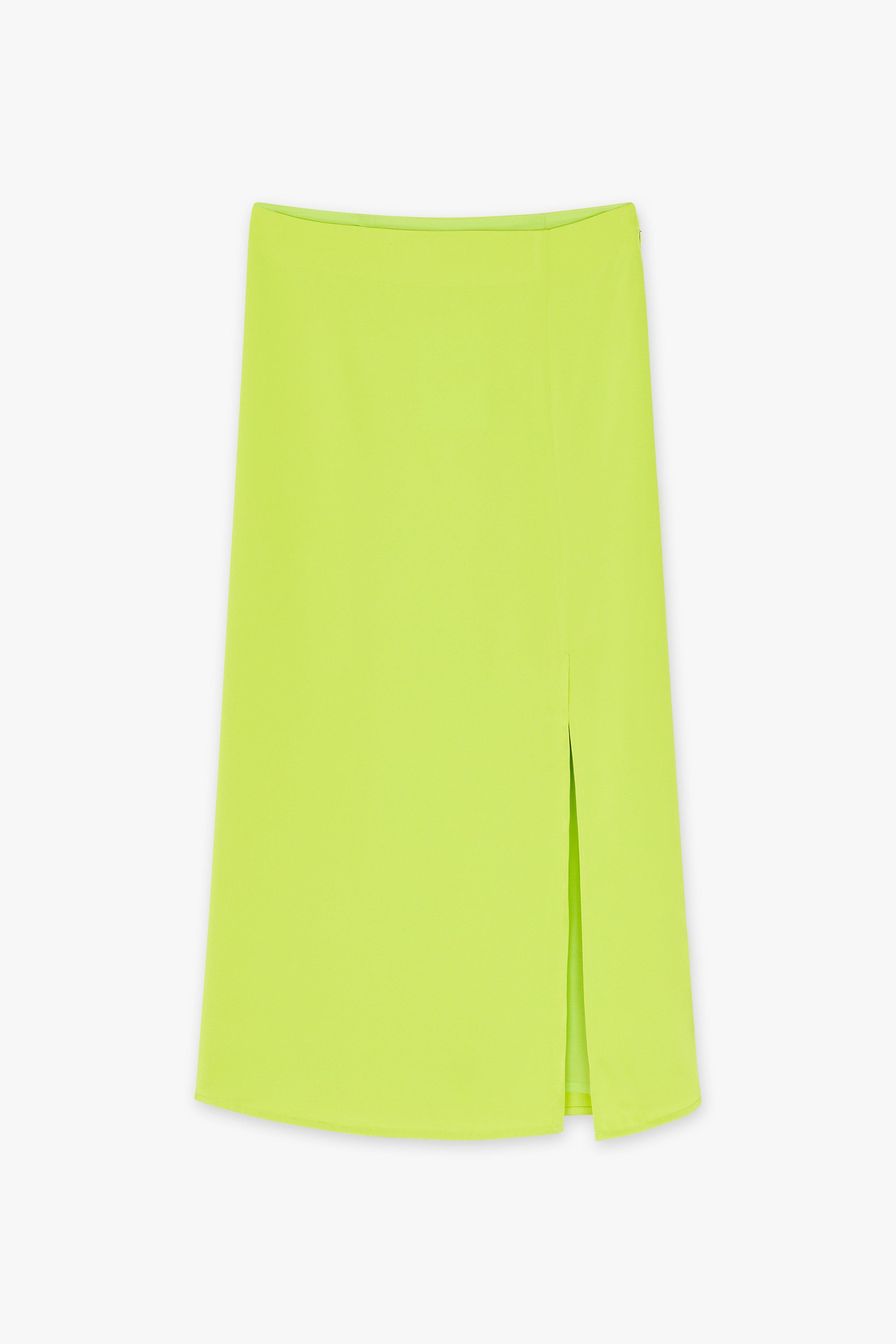 CKS Dames - SKINS - midi skirt - bright yellow