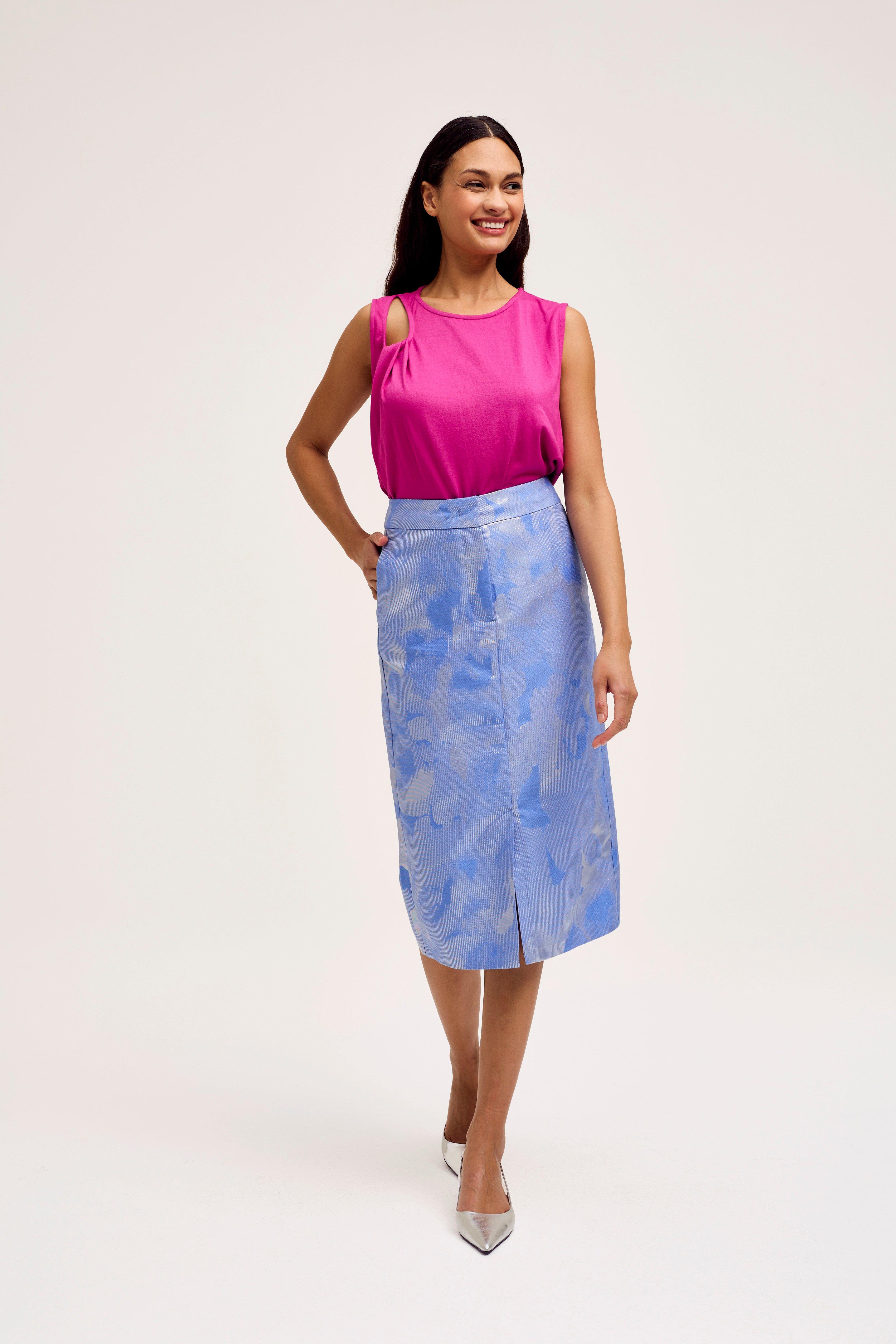 CKS Dames - RIMISI - midi skirt - light blue