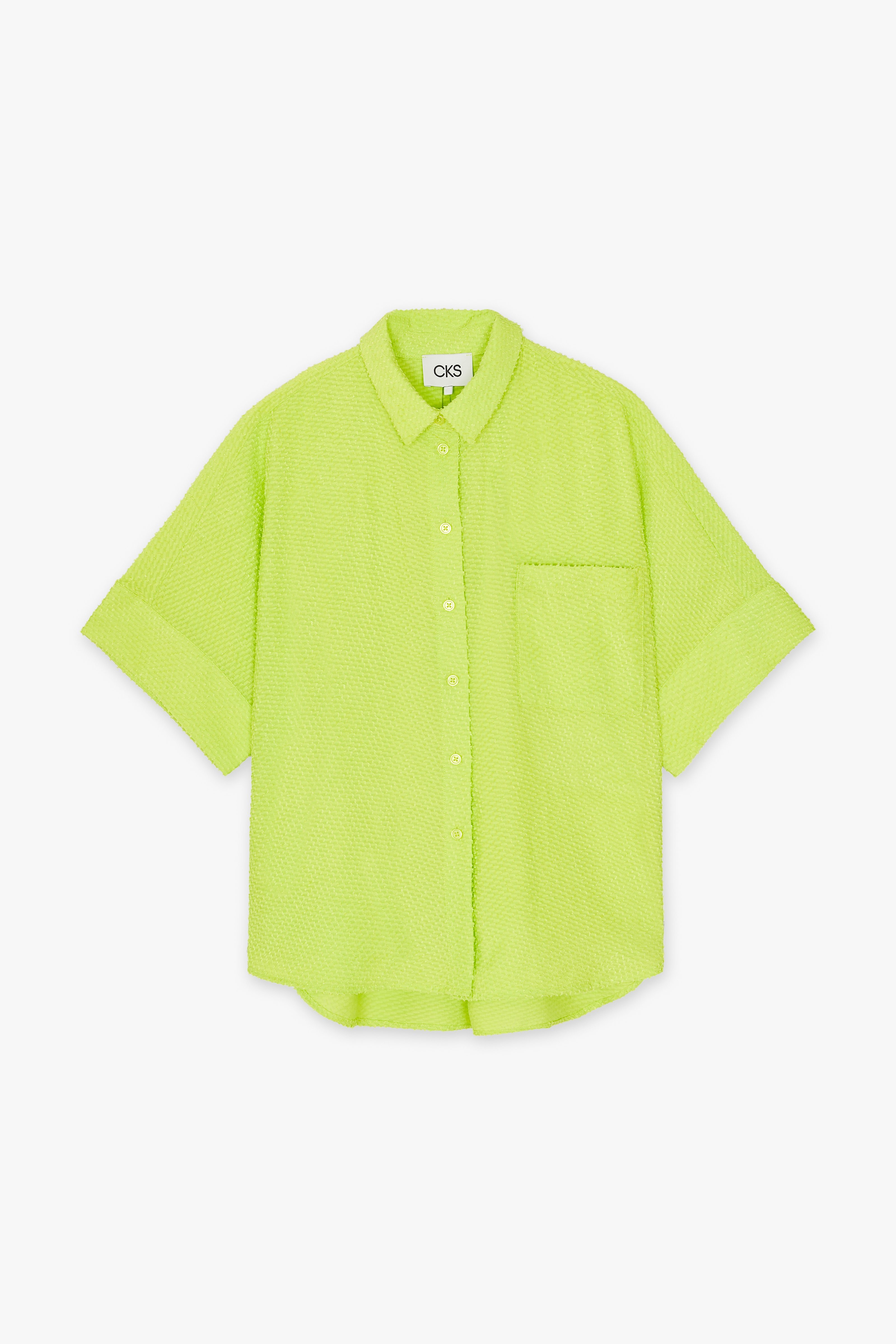 CKS Dames - SELAH - blouse korte mouwen - intens geel