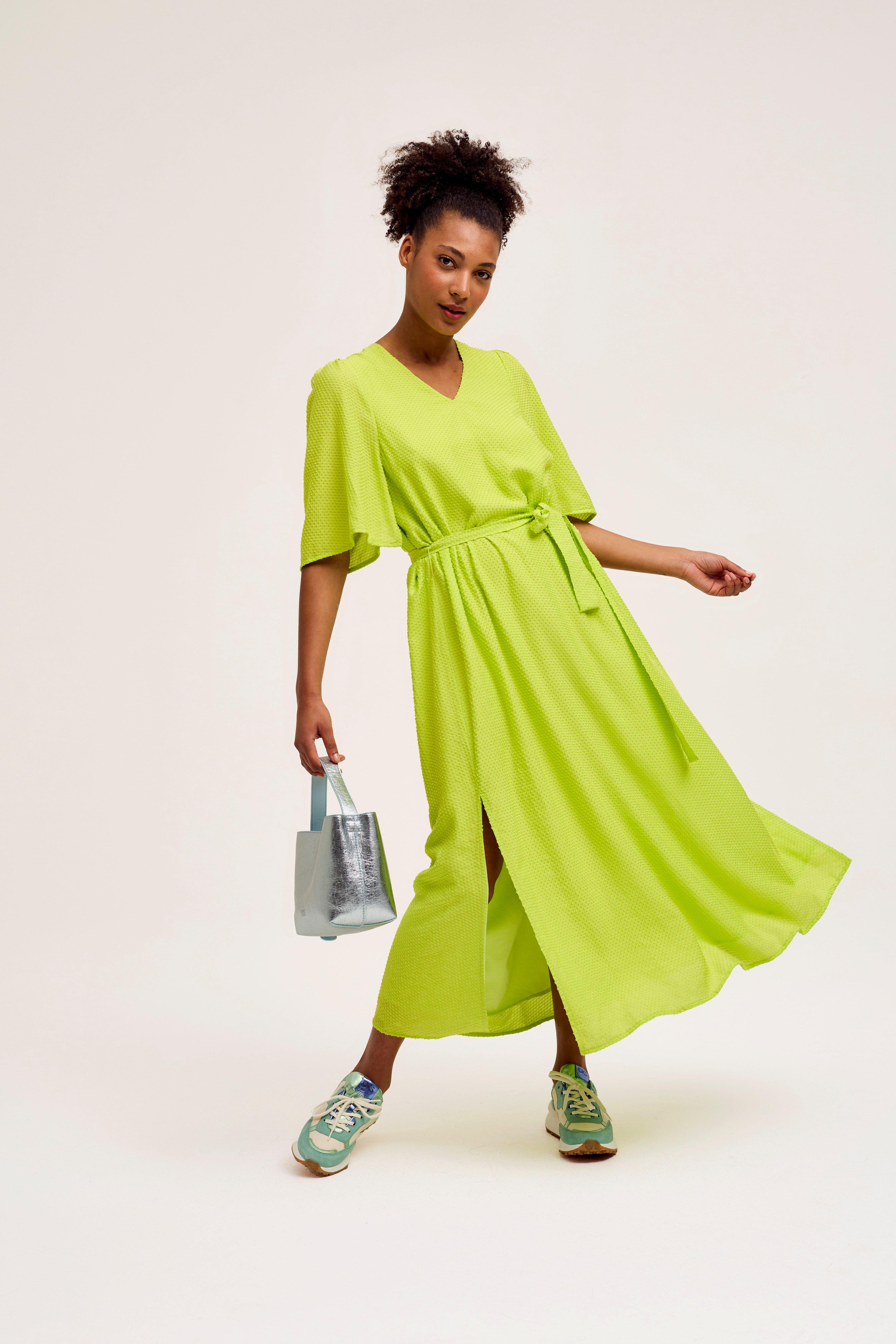 CKS Dames - DUNE - midi dress - bright yellow