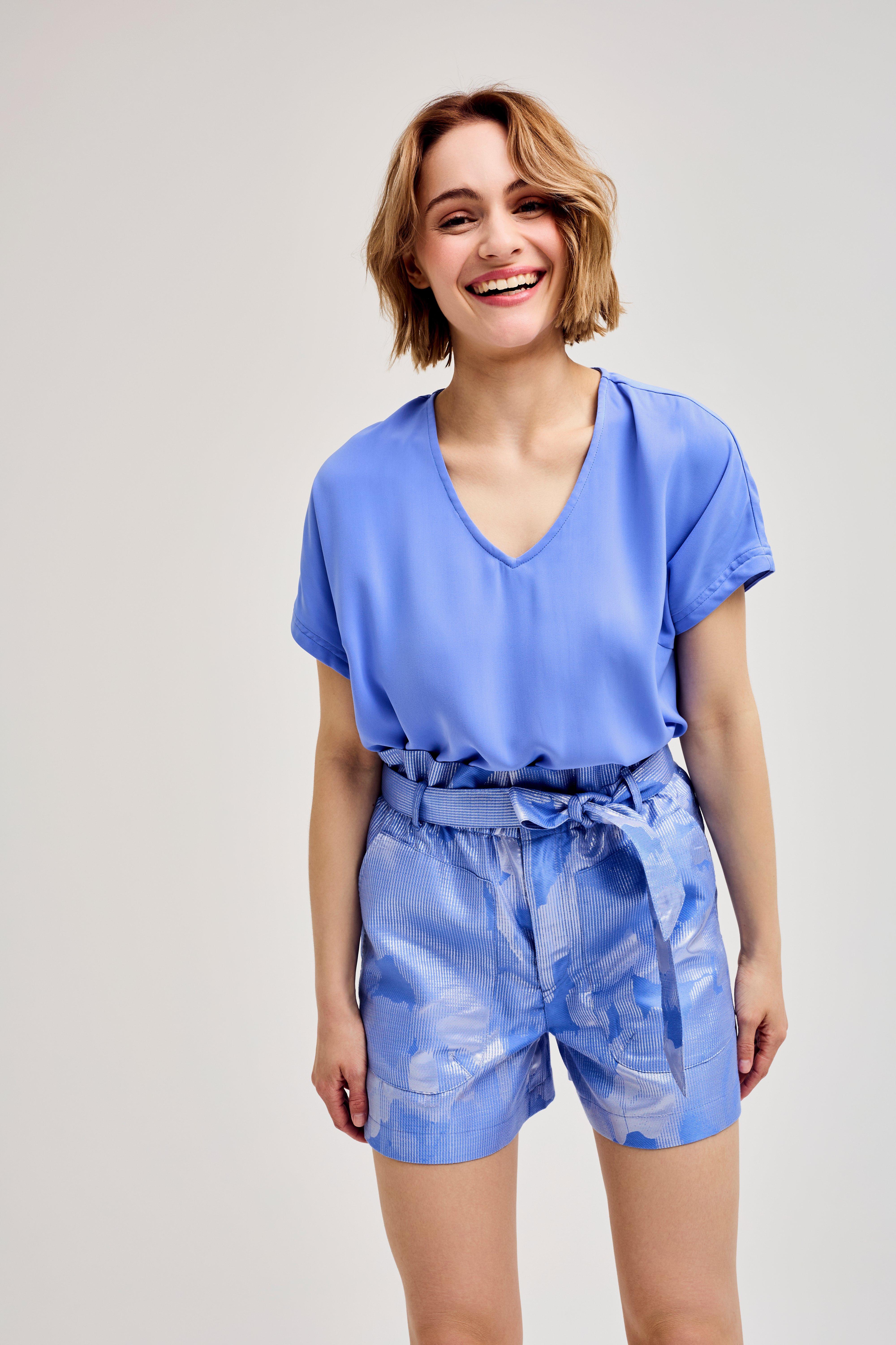 CKS Dames - EBINAS - Bluse Lange Ärmel - Blau