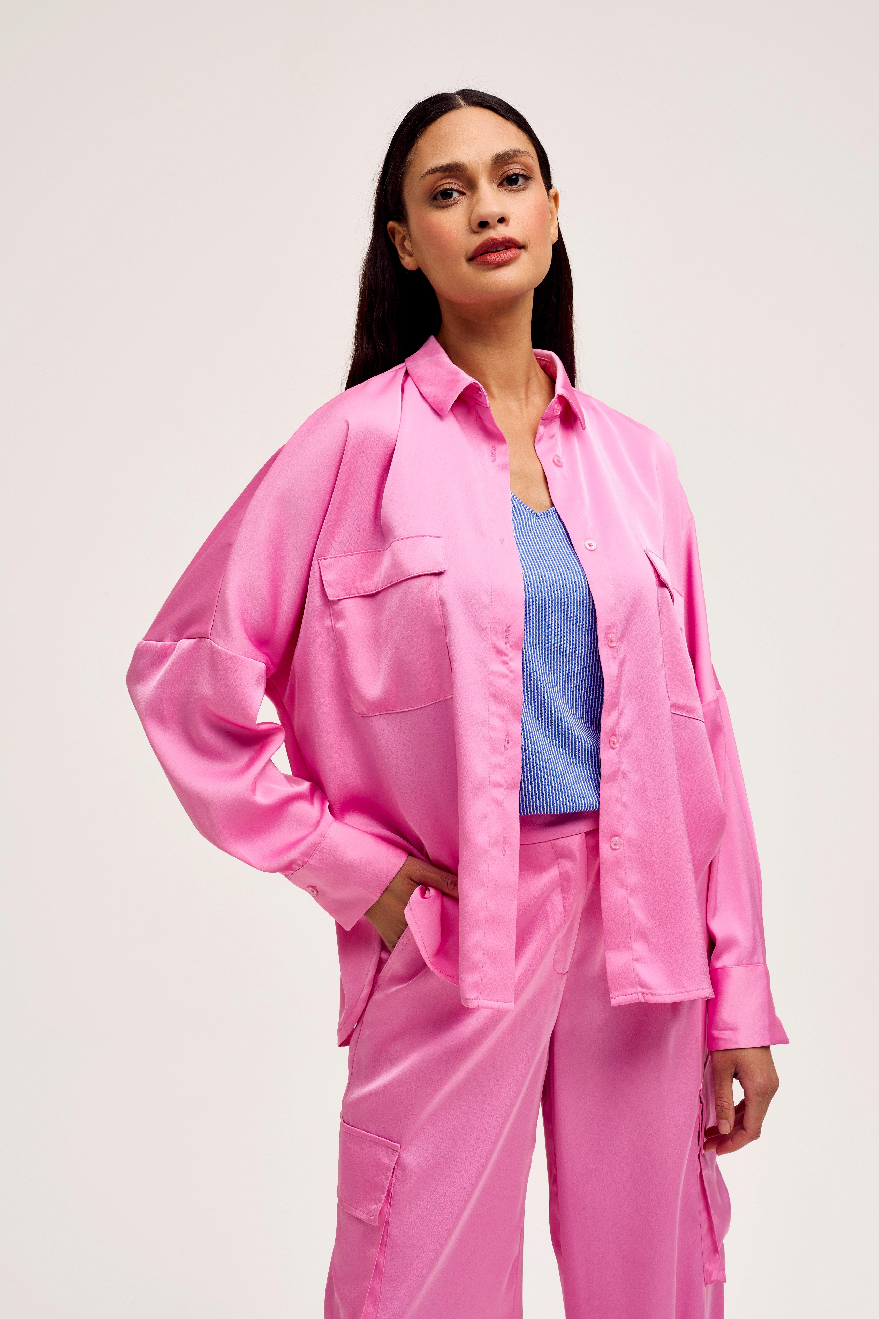 CKS Dames - SANZA - Bluse Kurze Ärmel - Rosa