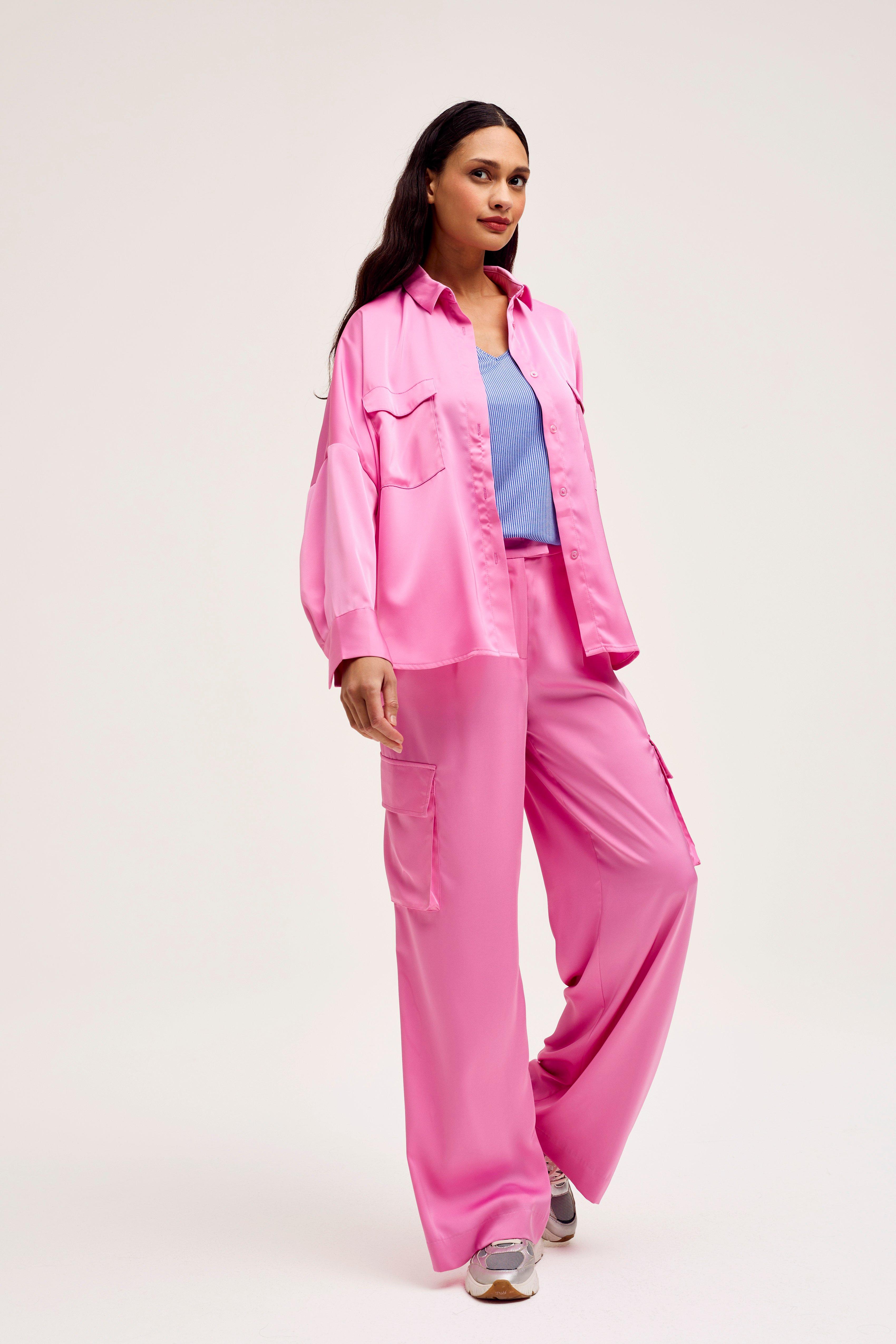 CKS Dames - SANZA - blouse korte mouwen - roze