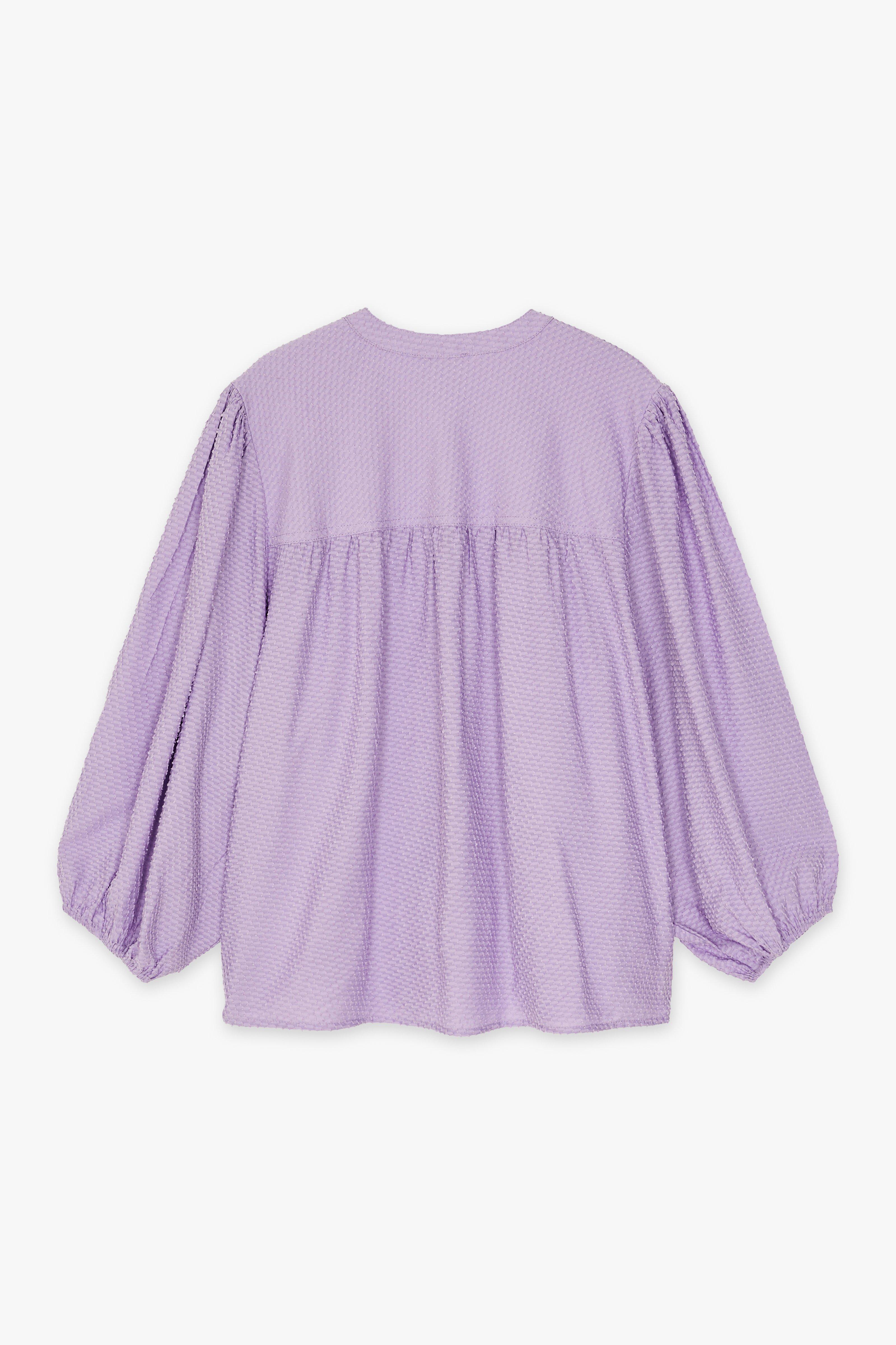 CKS Dames - WILD - blouse korte mouwen - lila
