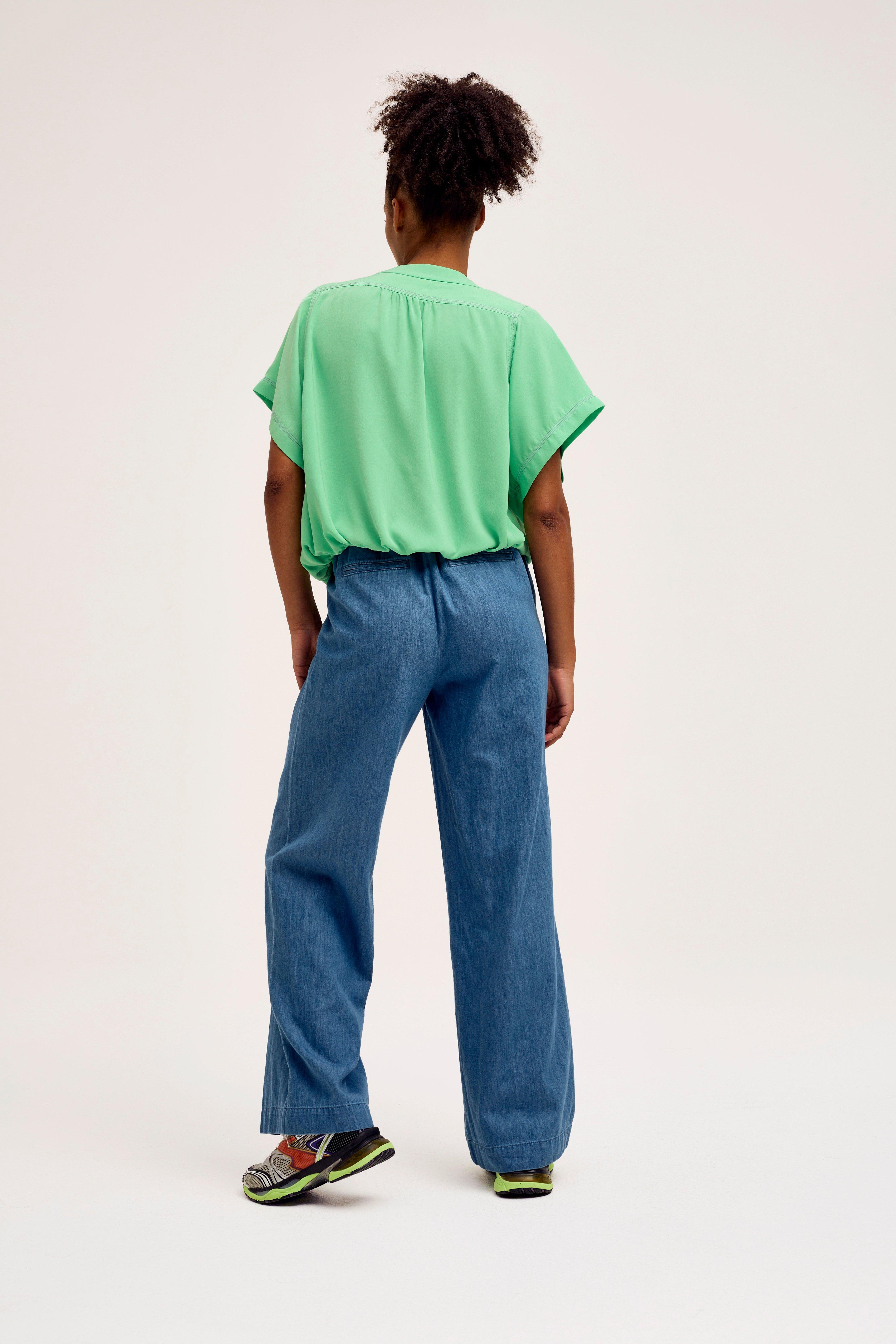 CKS Dames - LEDO - blouse lange mouwen - lichtgroen
