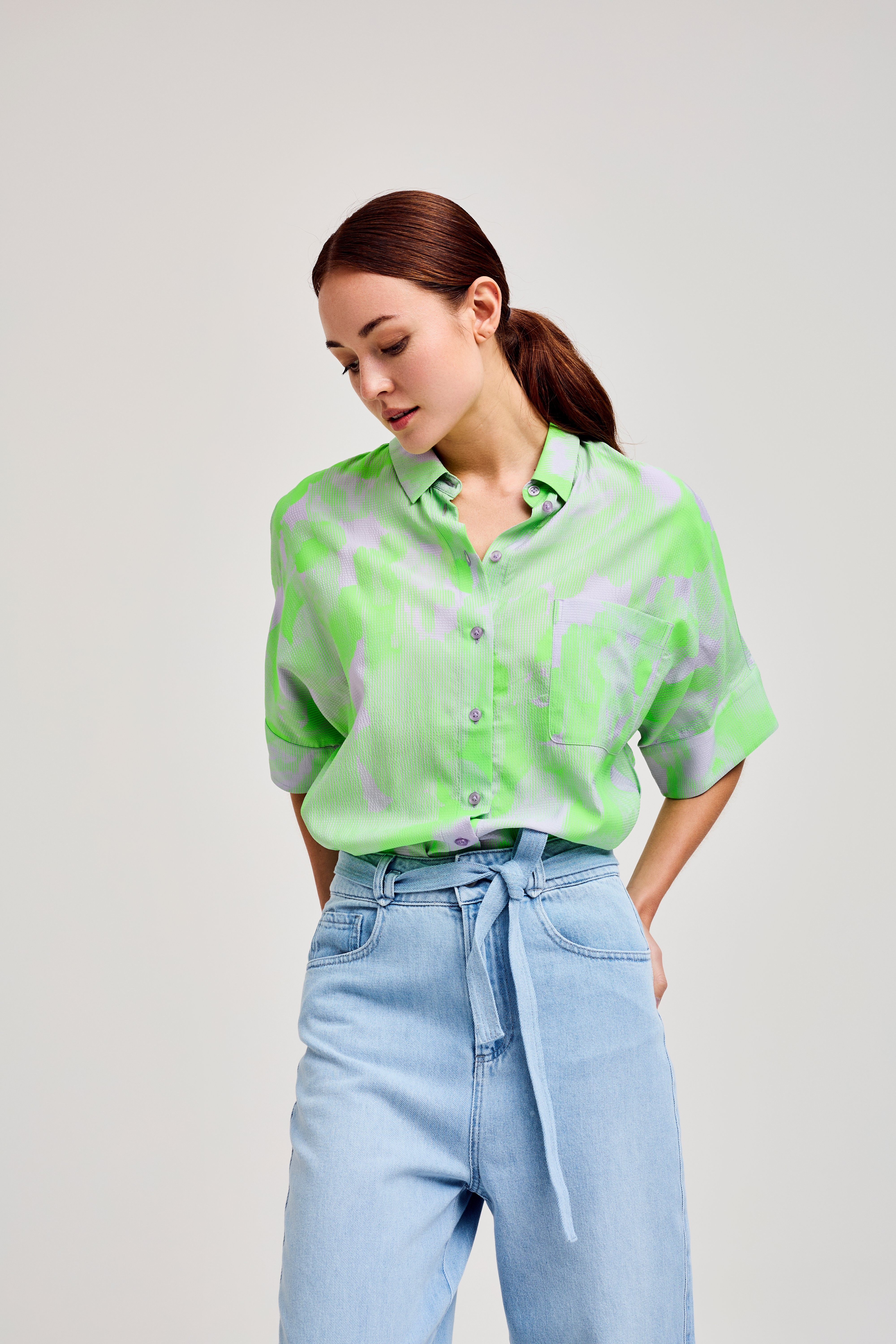 CKS Dames - SELAH - blouse long sleeves - bright green