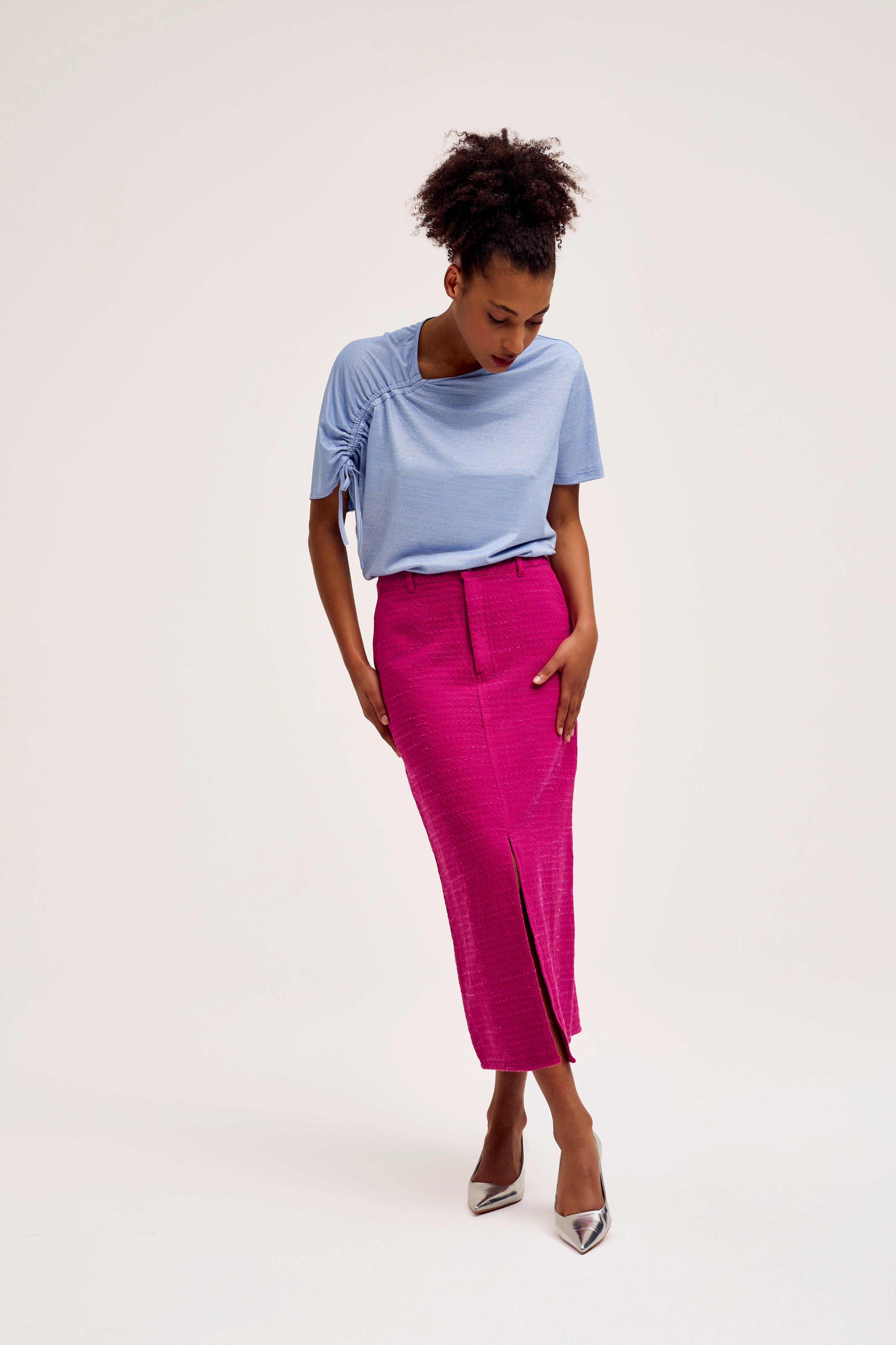 CKS Dames - SKIPPER - midi skirt - pink