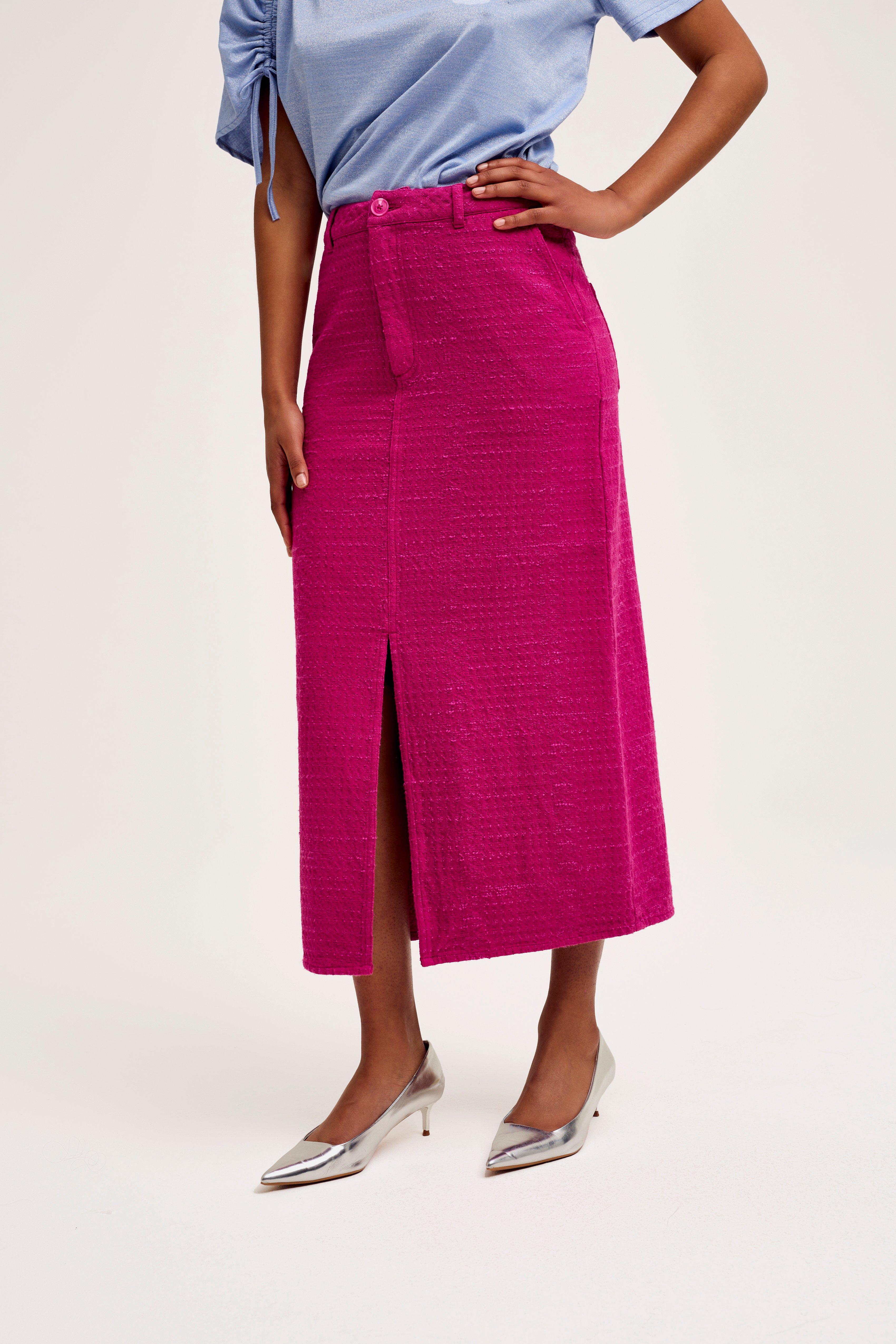 CKS Dames - SKIPPER - midi skirt - pink