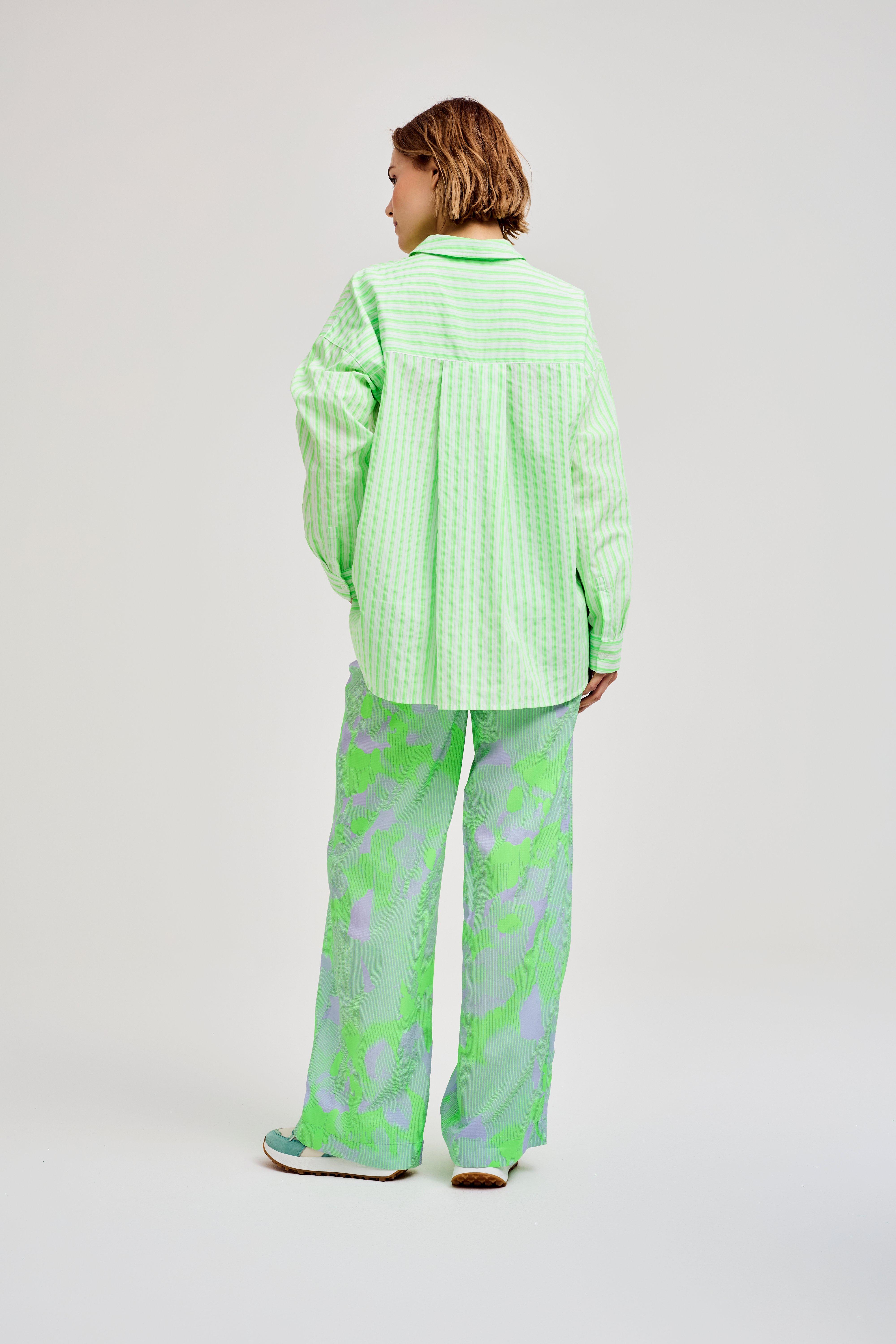 CKS Dames - STAND - blouse korte mouwen - felgroen
