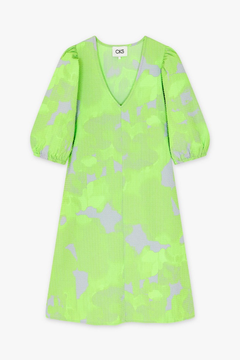 CKS Dames - ELLY - korte jurk - intens groen