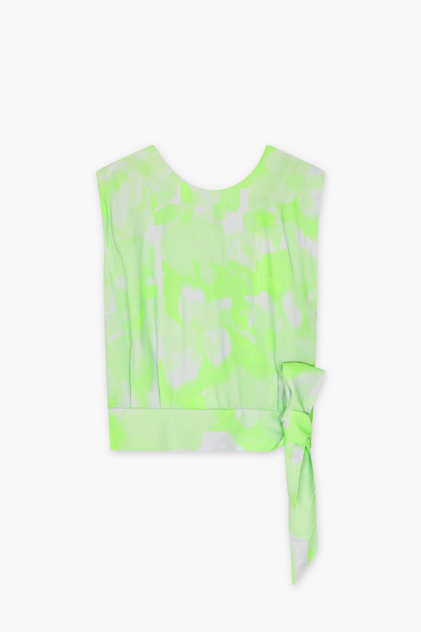 CKS Dames - SOUR - blouse zonder mouwen - intens groen