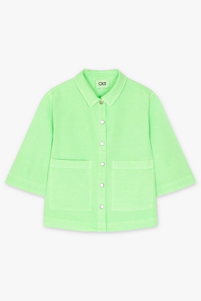 CKS Dames - SELINS - blouse korte mouwen - felgroen
