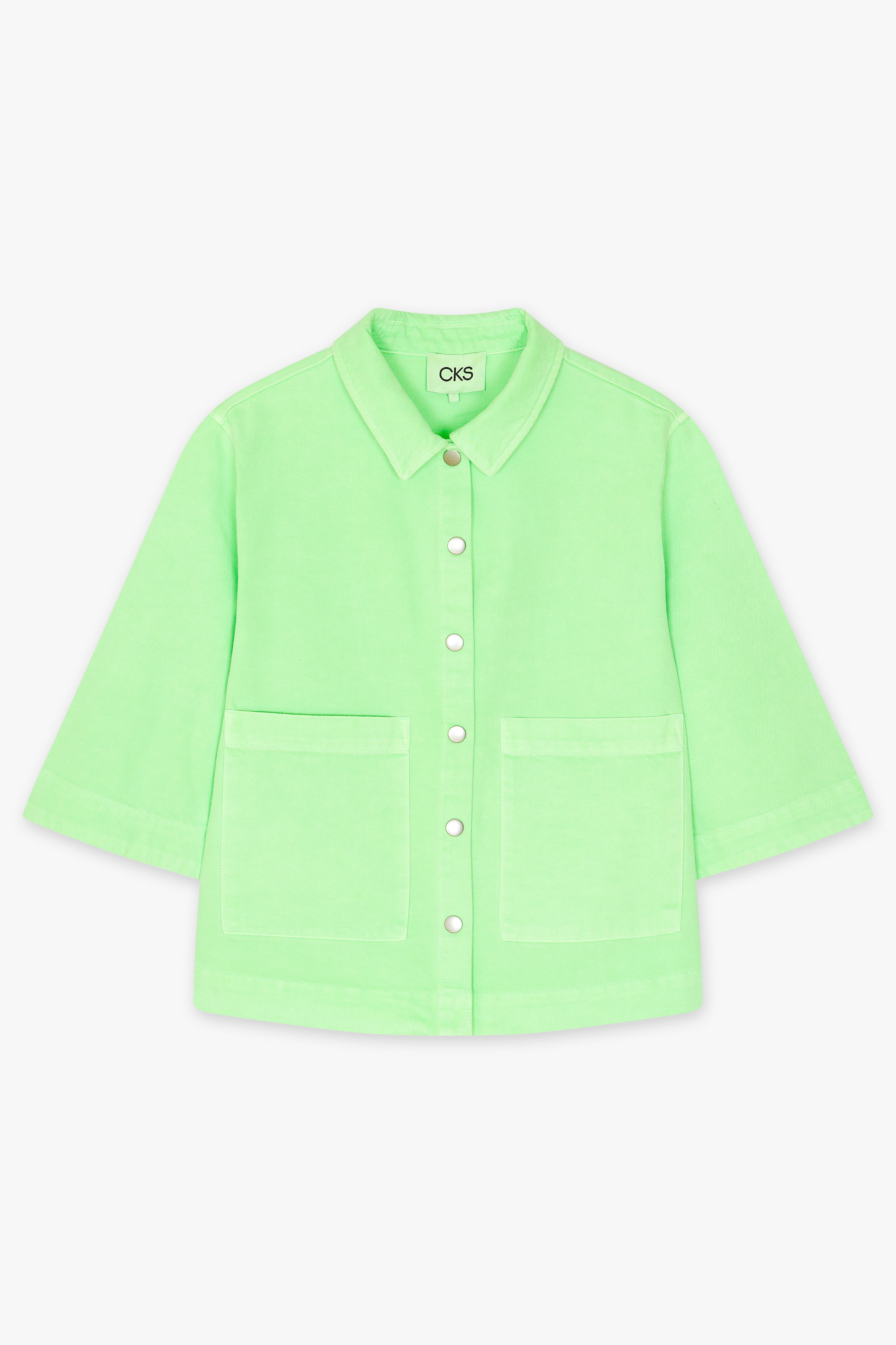 CKS Dames - SELINS - blouse korte mouwen - intens groen