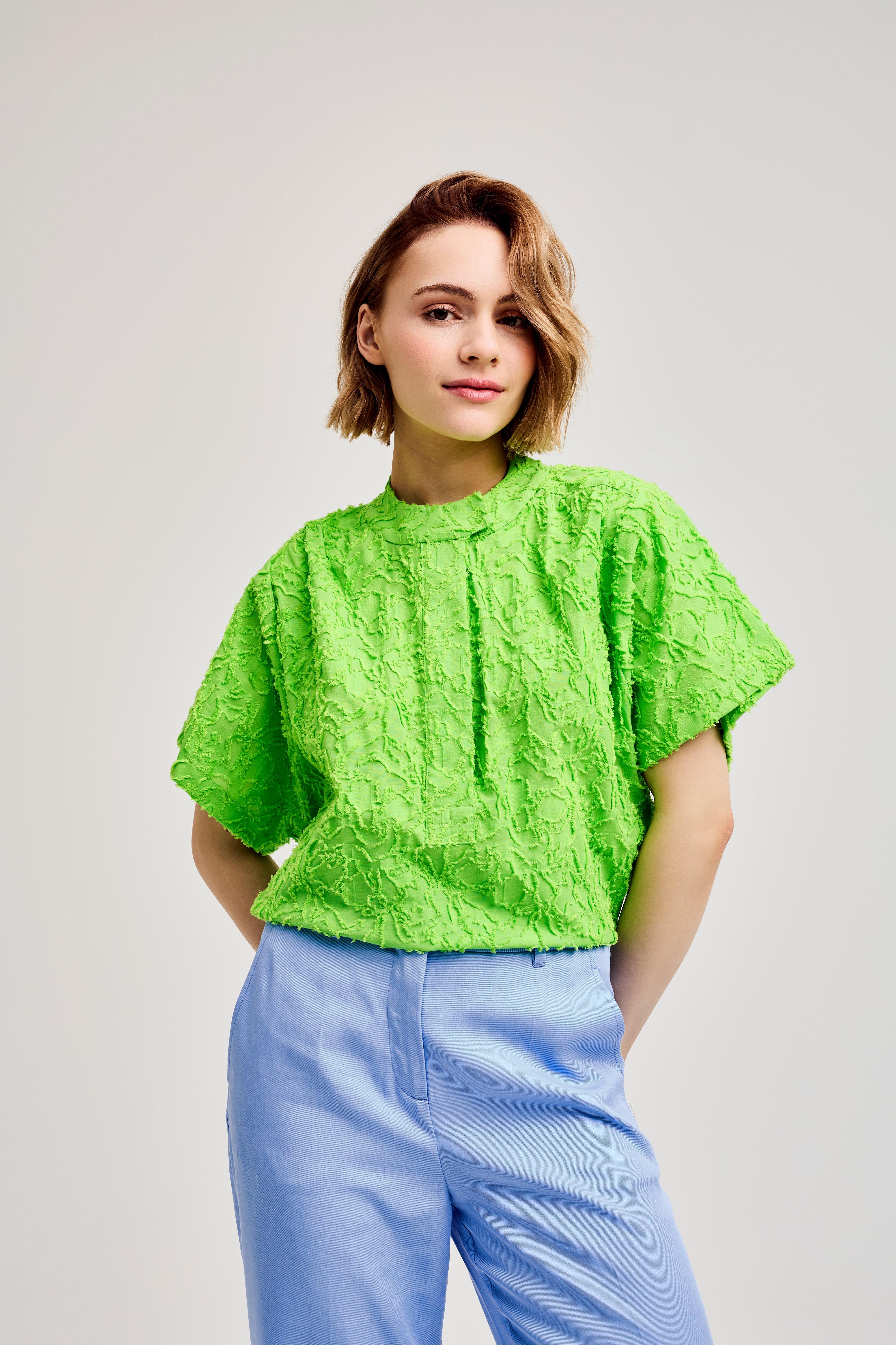CKS Dames - LEDO - blouse lange mouwen - intens groen