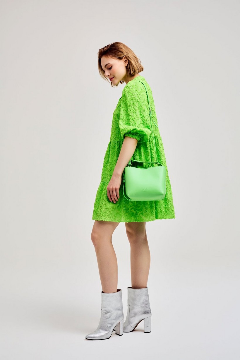 CKS Dames - SHAYA - korte jurk - intens groen