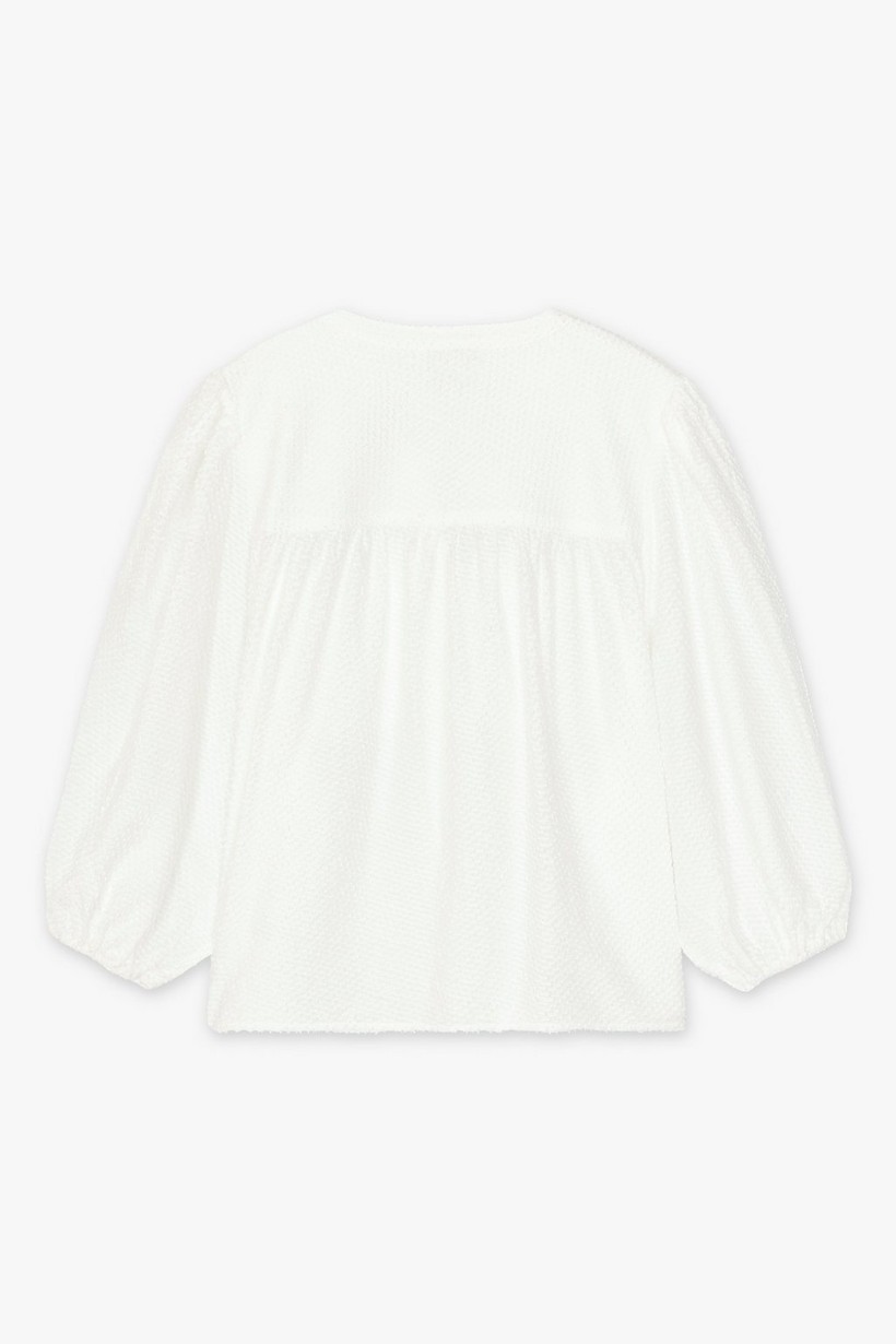 CKS Dames - WILD - blouse lange mouwen - wit