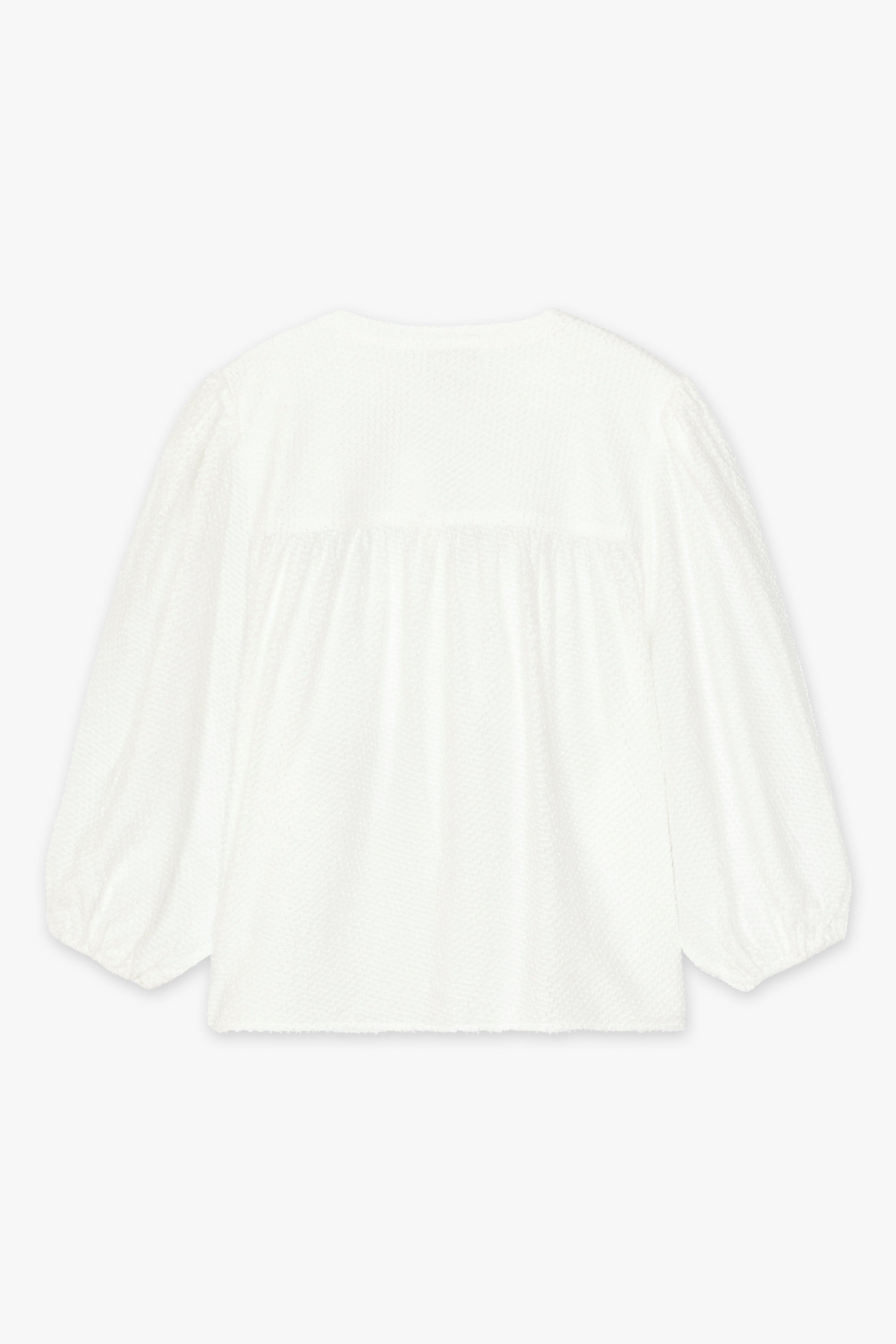 CKS Dames - WILD - Bluse Kurze Ärmel - Weiß