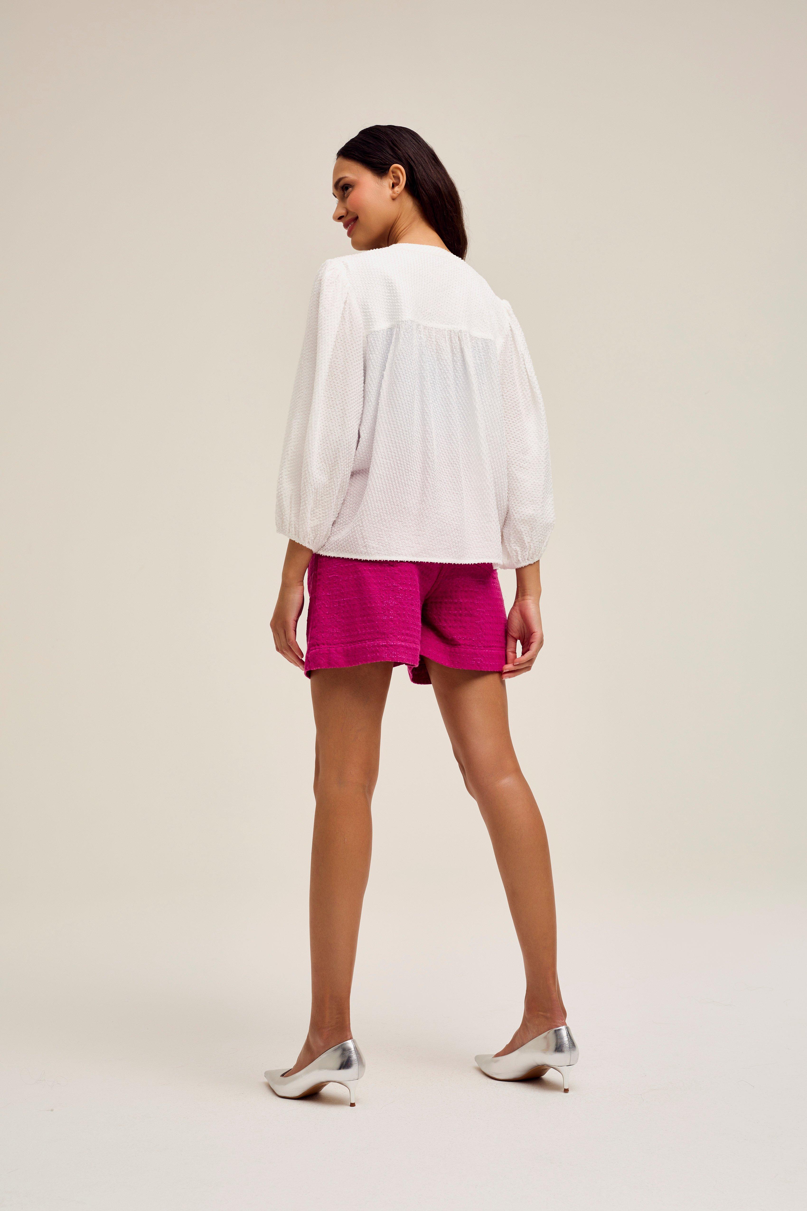 CKS Dames - WILD - Bluse Kurze Ärmel - Weiß