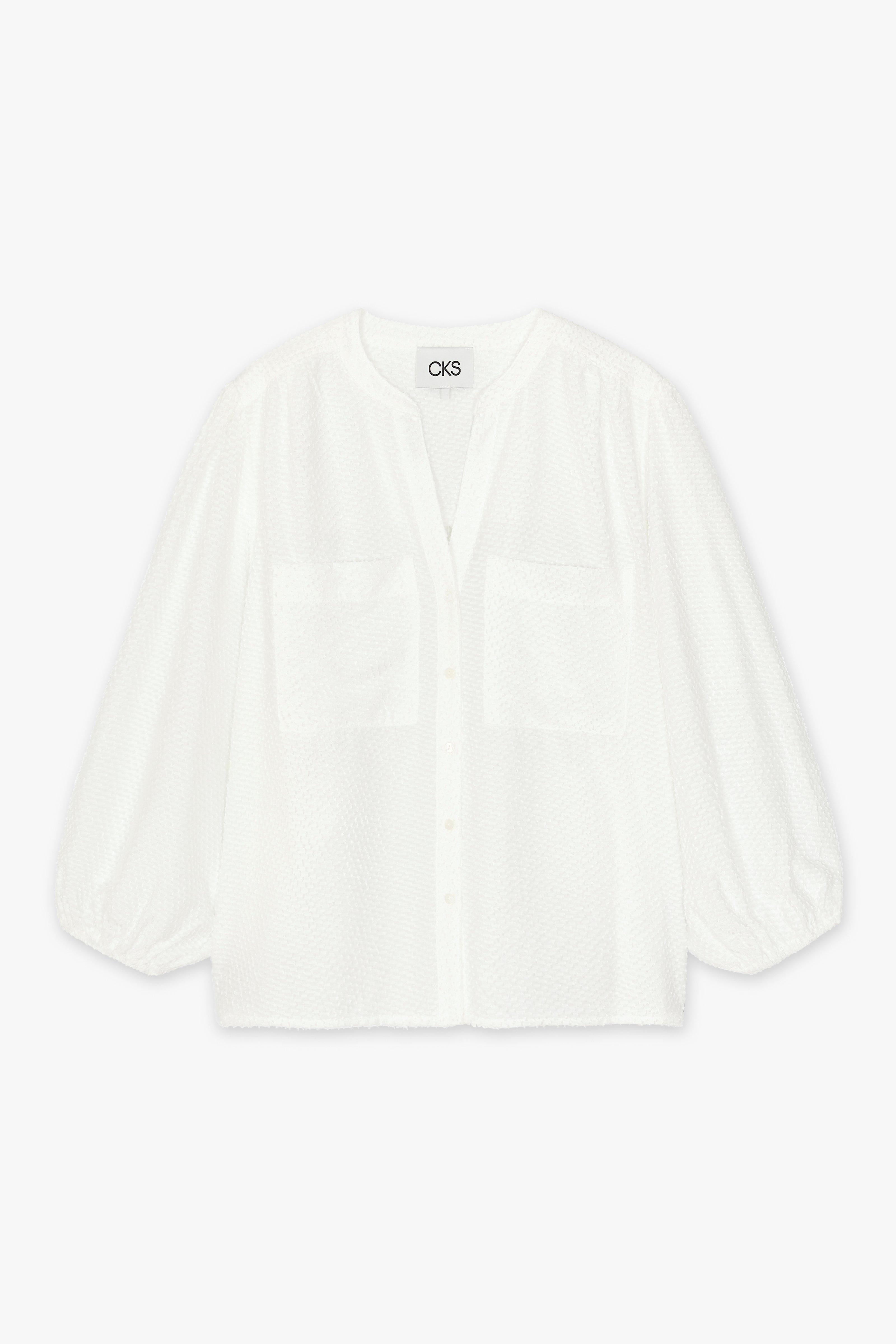 CKS Dames - WILD - blouse short sleeves - white