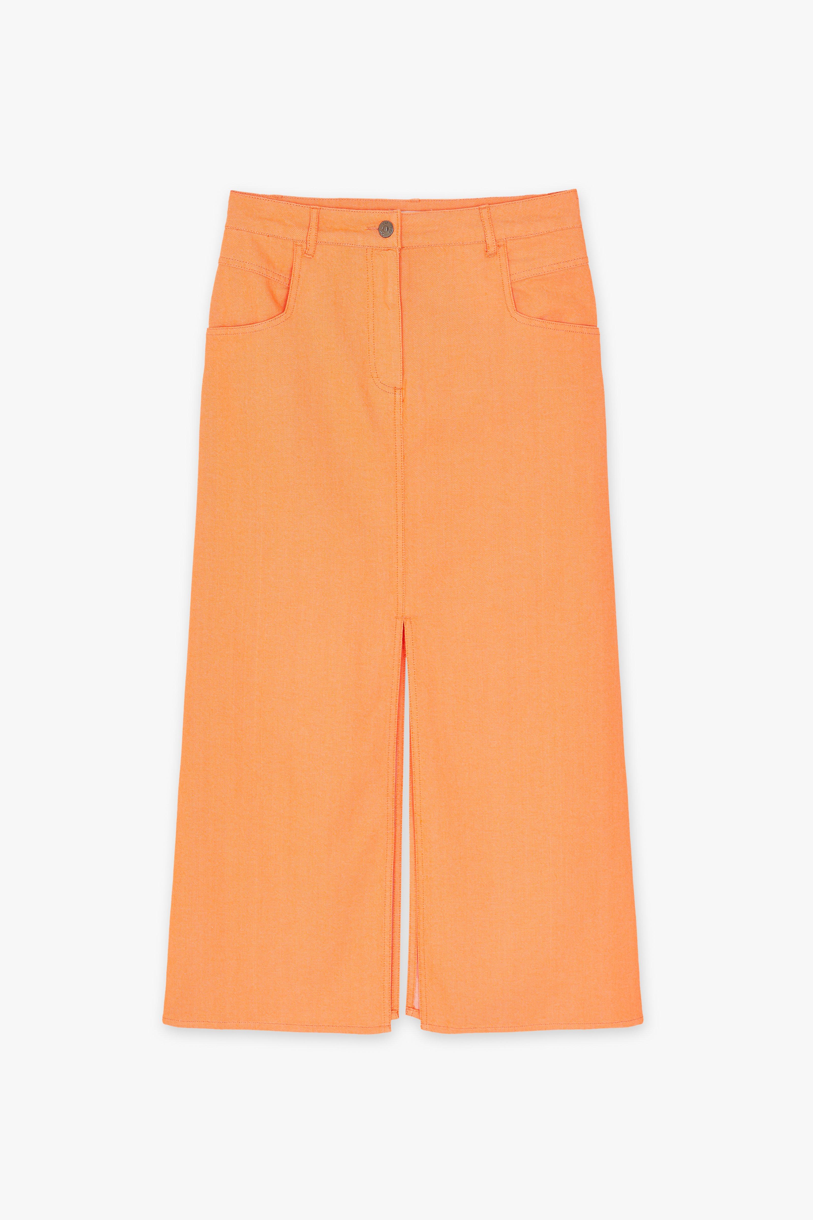 CKS Dames - SKETCH - long skirt - bright orange